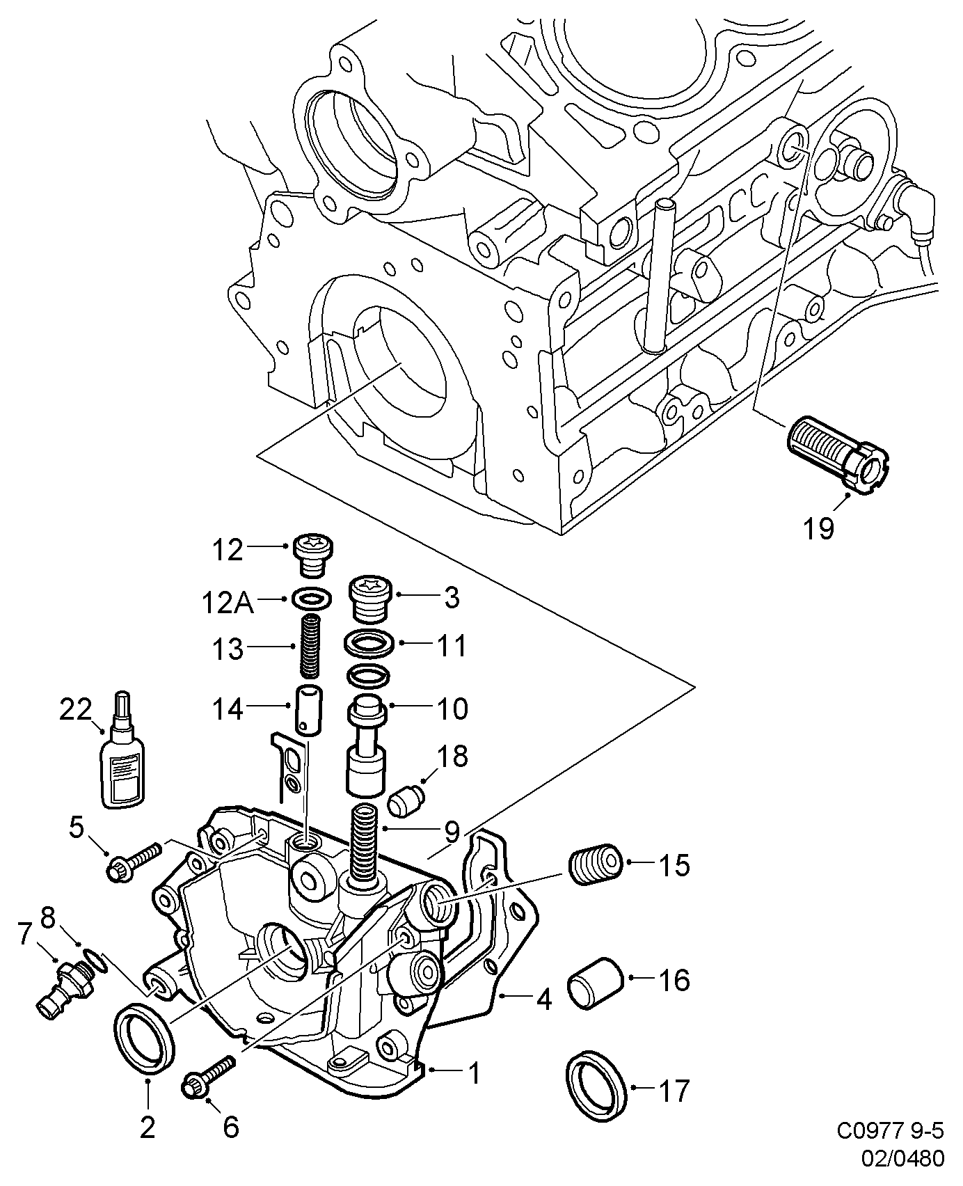 SAAB 4770186 - Αισθητήρας, πίεση λαδιού parts5.com