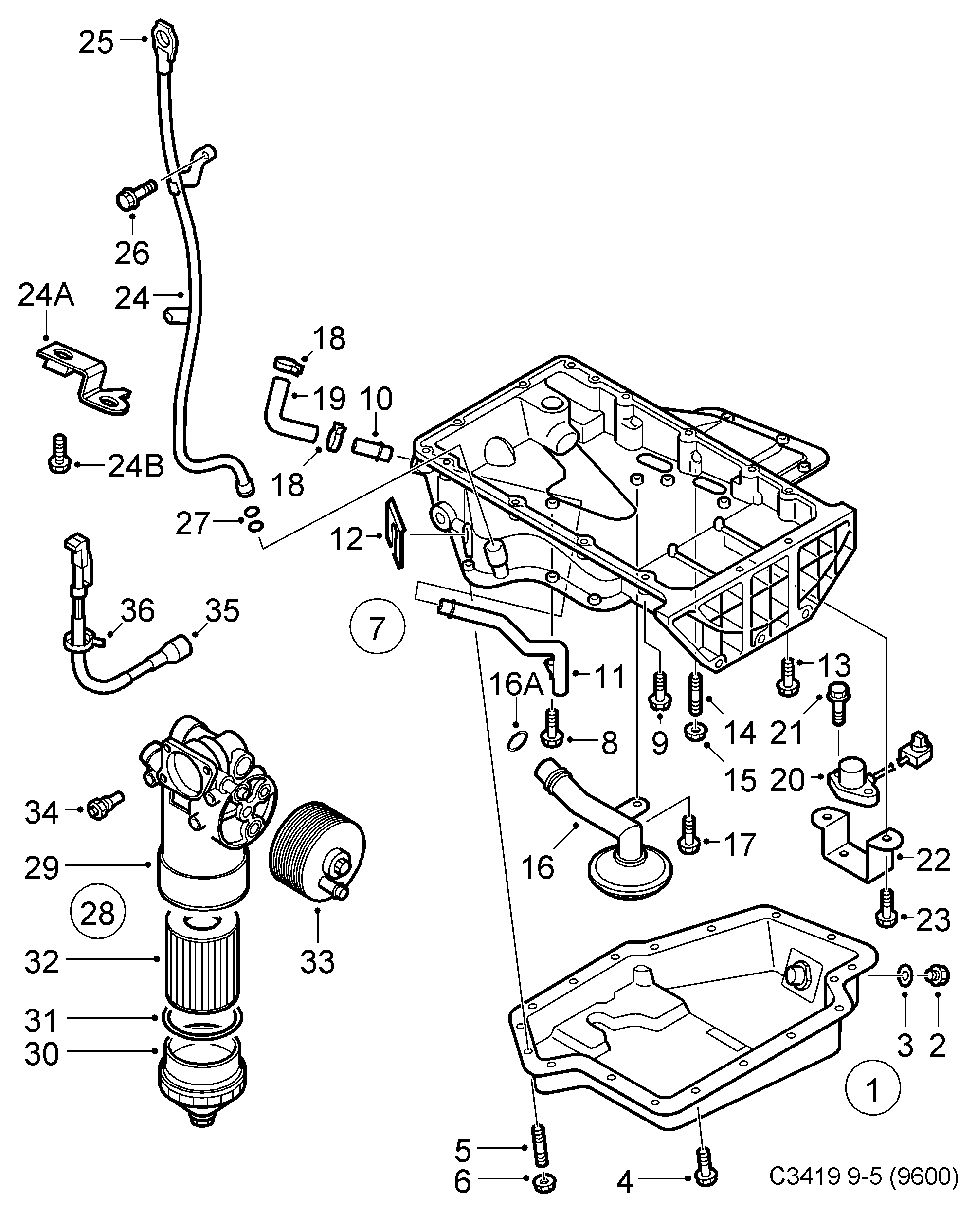 SAAB 5951421 - Датчик, налягане на маслото parts5.com