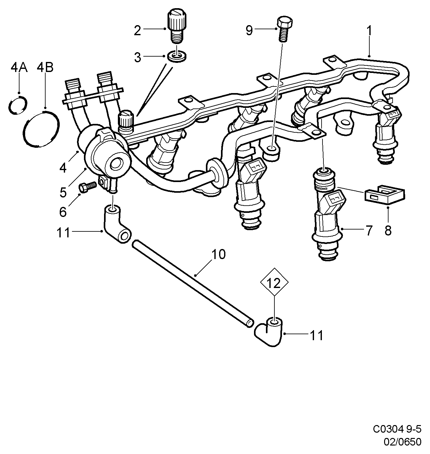 SAAB 94 83 538 - Regulator pritiska goriva parts5.com