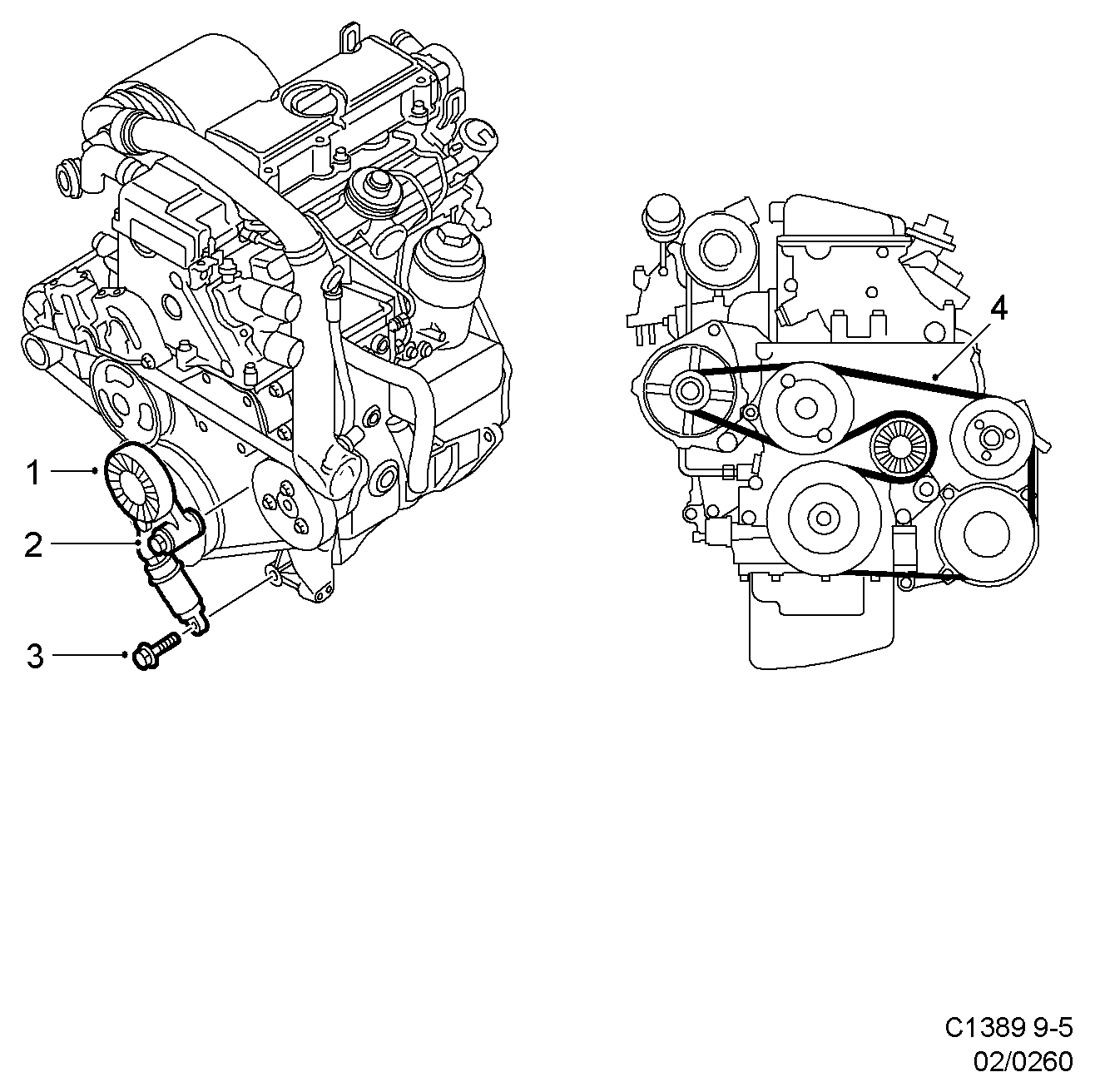 Vauxhall 5 342 456 - Tensor de correa, correa poli V parts5.com