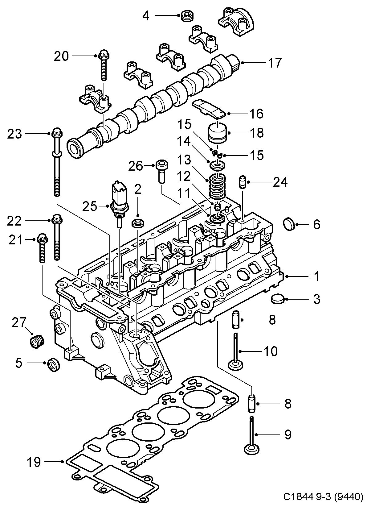 SAAB 90 570 185 - Sonde de température, liquide de refroidissement parts5.com