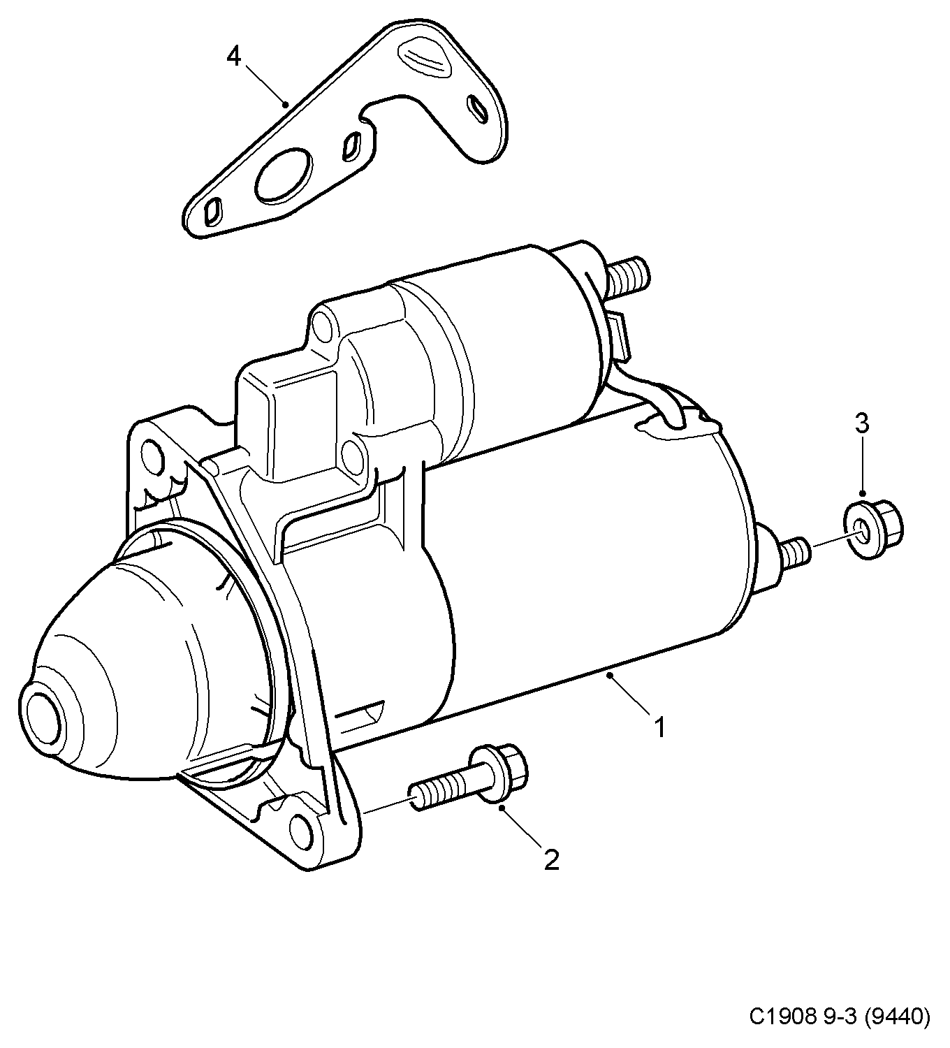 Opel 55351630 - Rozrusznik parts5.com