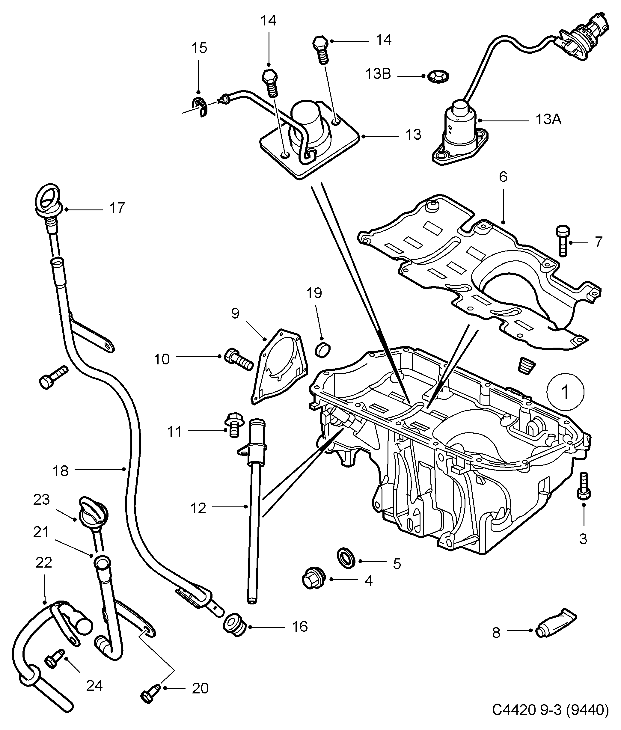 SAAB 93 178 360 - Seal Ring, oil drain plug parts5.com