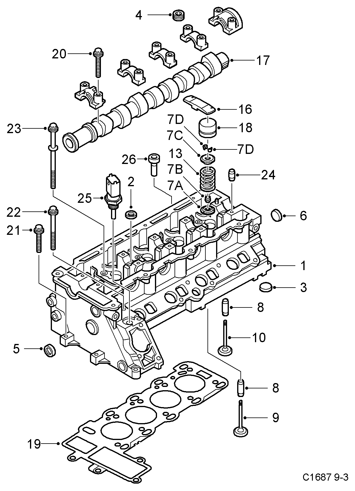 Opel 9543406 - Senzor,temperatura lichid de racire parts5.com