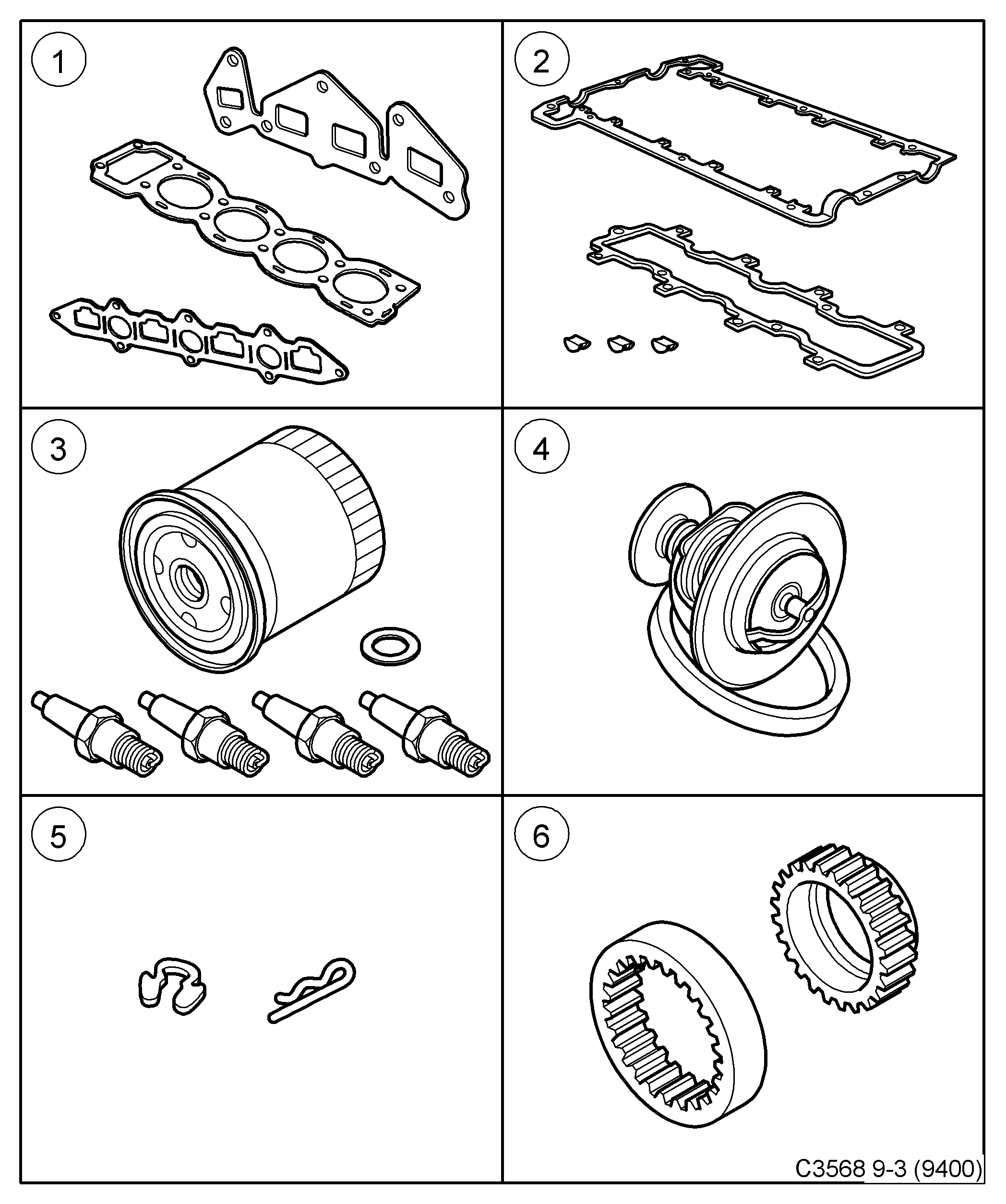 GMC 93186554 - Filtru ulei parts5.com