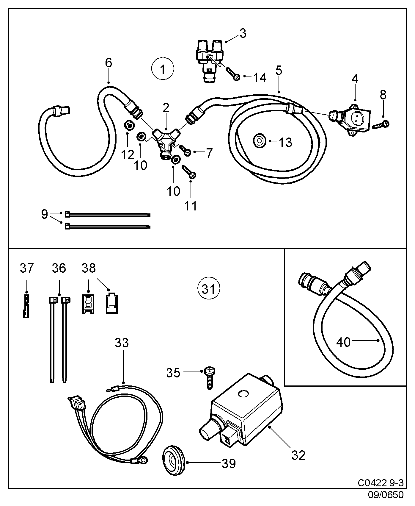 Opel 9121112 - V-Ribbed Belt Set parts5.com