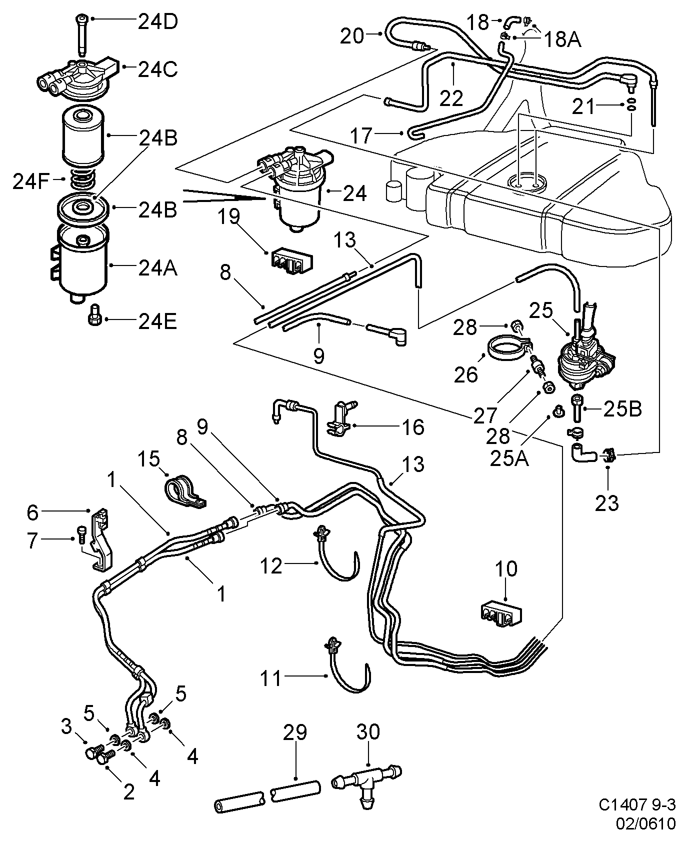 SAAB 48 98 953 - Fuel filter parts5.com