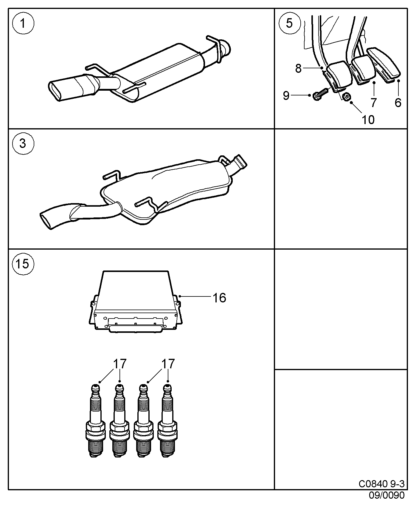 Pontiac 9 399 866 - Zapalovací svíčka parts5.com