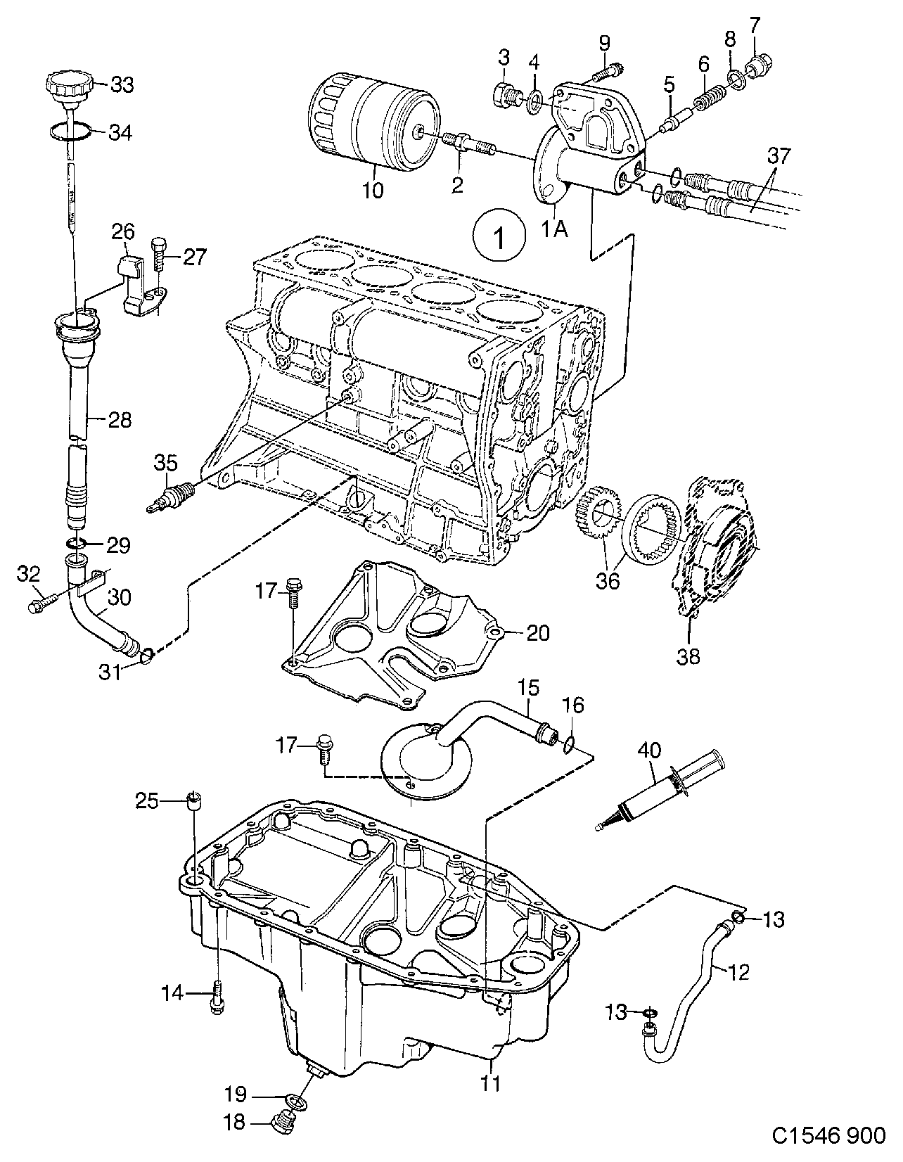 SAAB 9144445 - Filtr oleju parts5.com