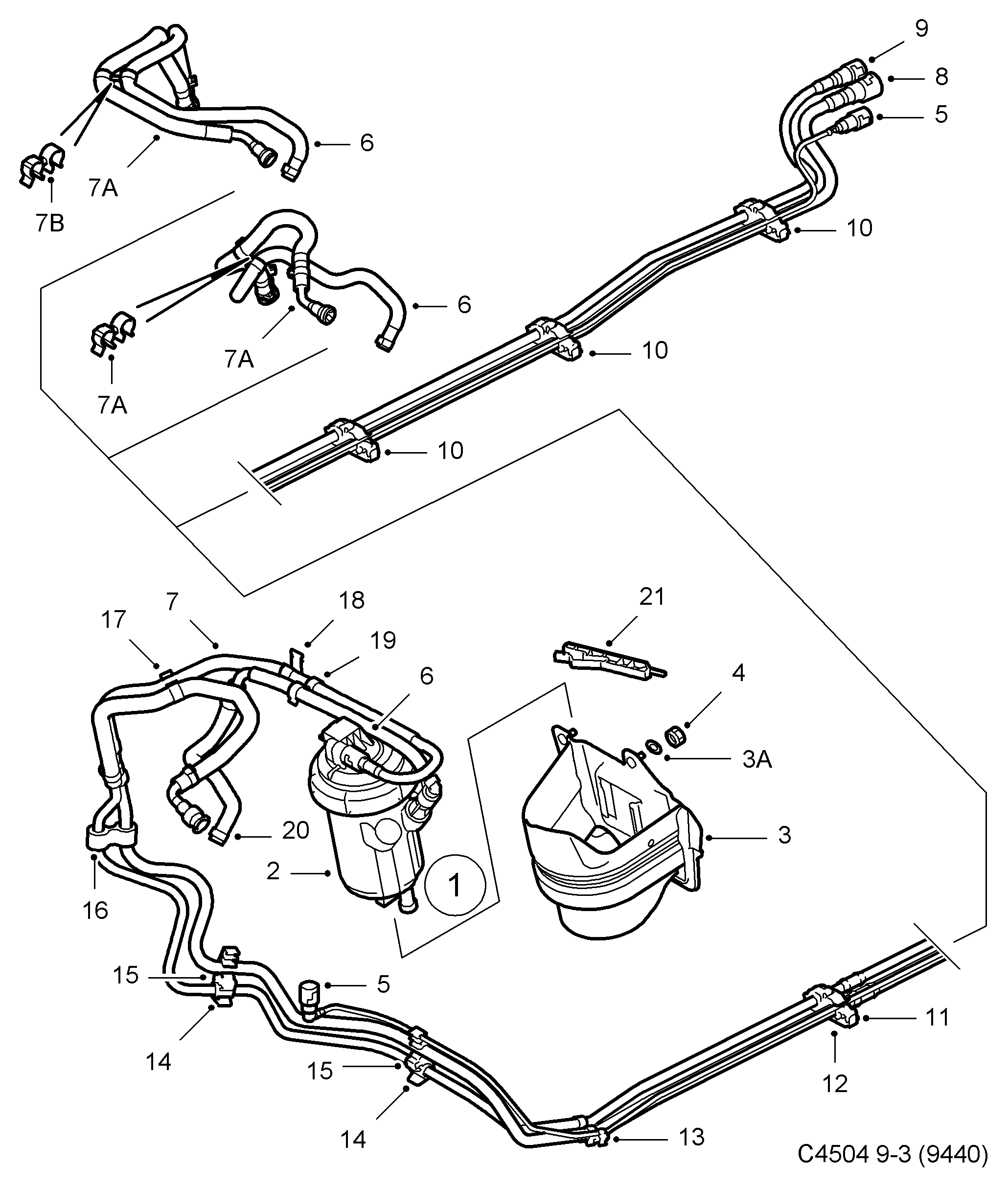 SAAB 93181377 - Φίλτρο καυσίμου parts5.com