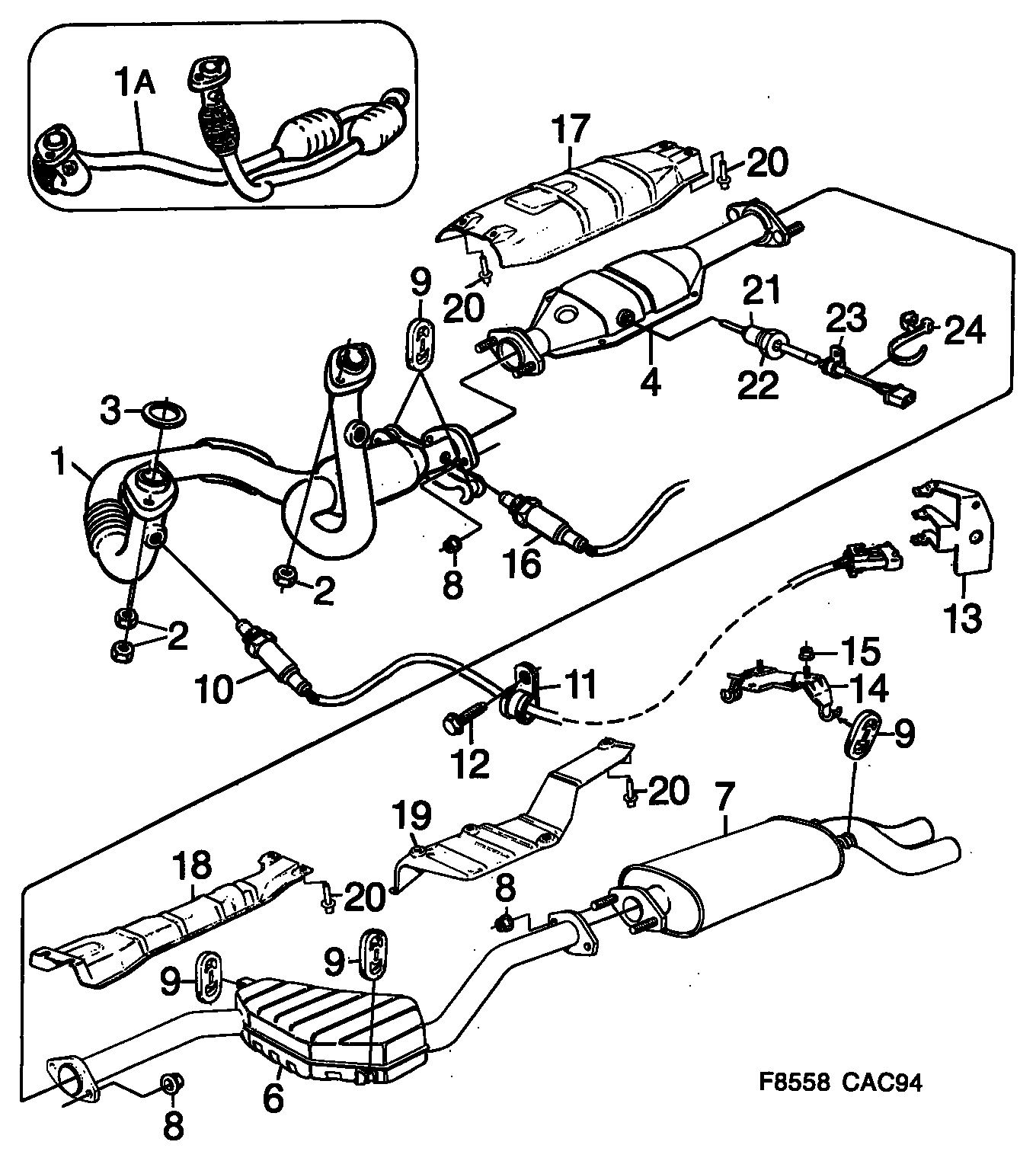 SAAB 4660163 - Sonda lambda parts5.com