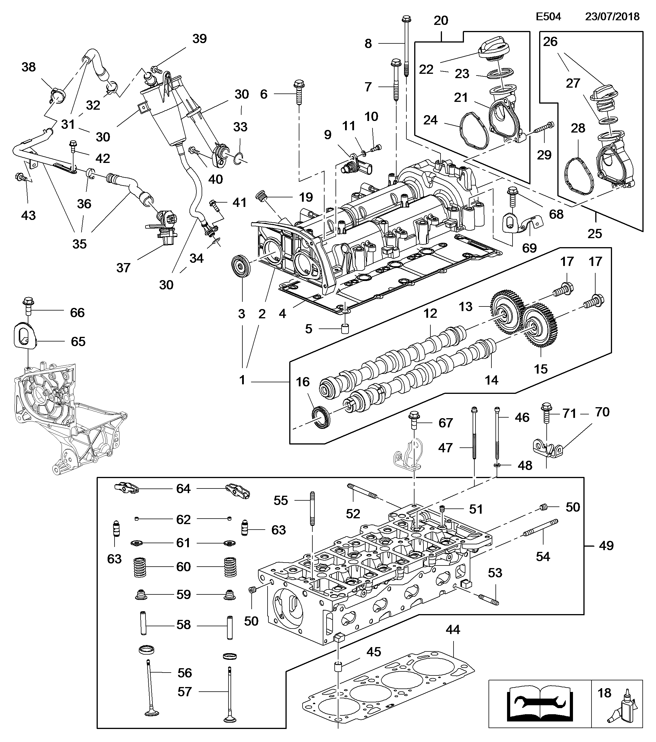 Opel 5607692 - Juego de tornillos de culata parts5.com