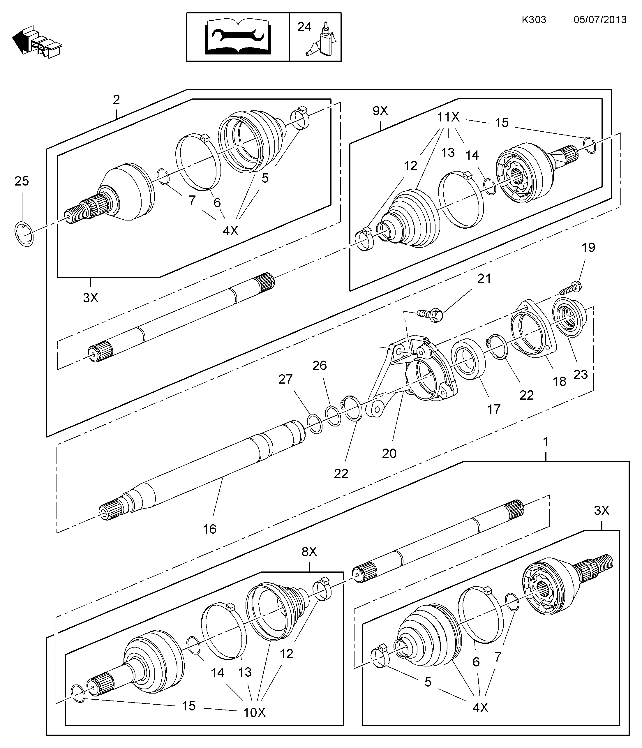 CITROËN/PEUGEOT 374848 - Kit de roulements de roue parts5.com