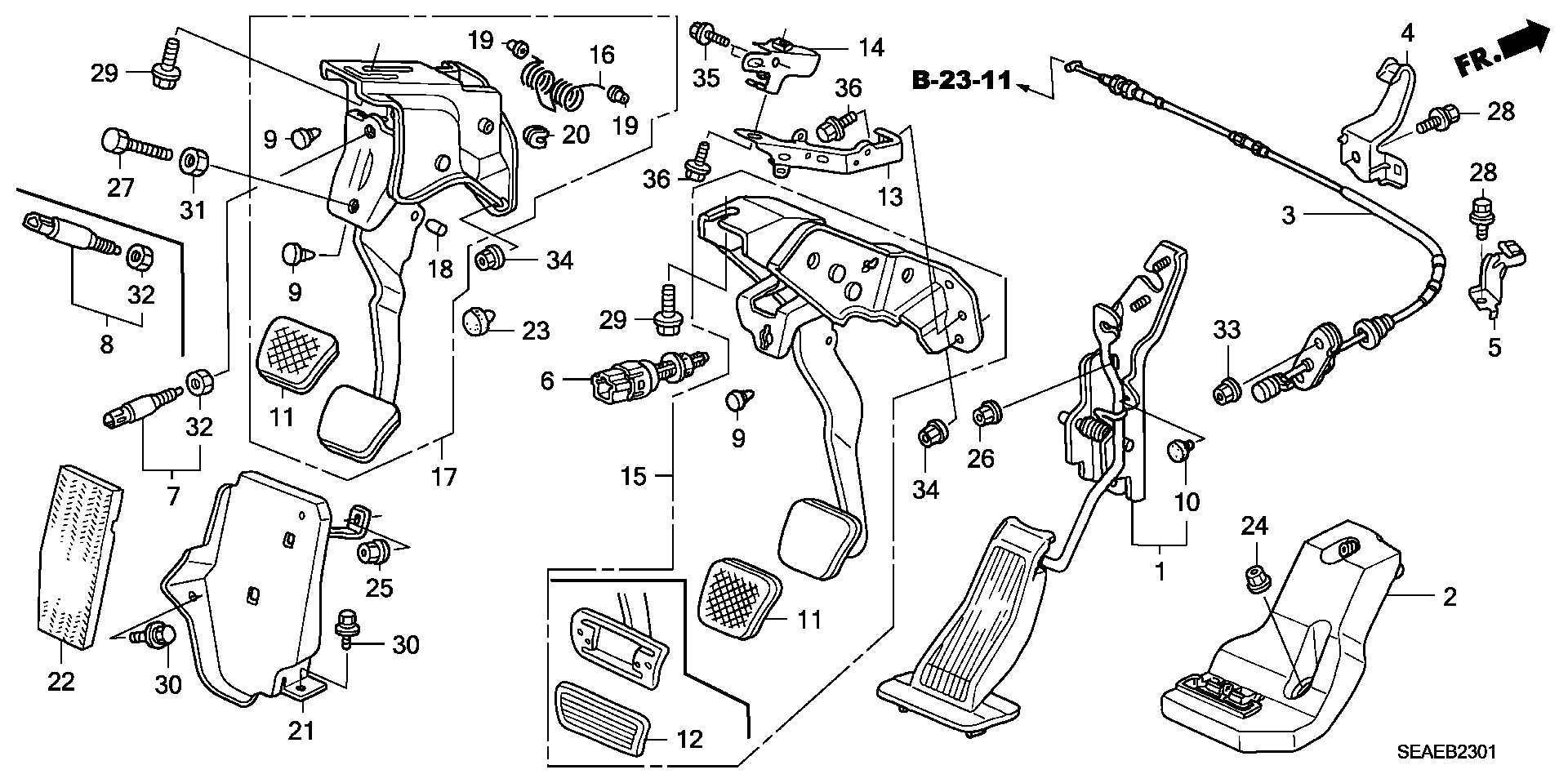 Honda 36750SDAA02 - Выключатель фонаря сигнала торможения parts5.com