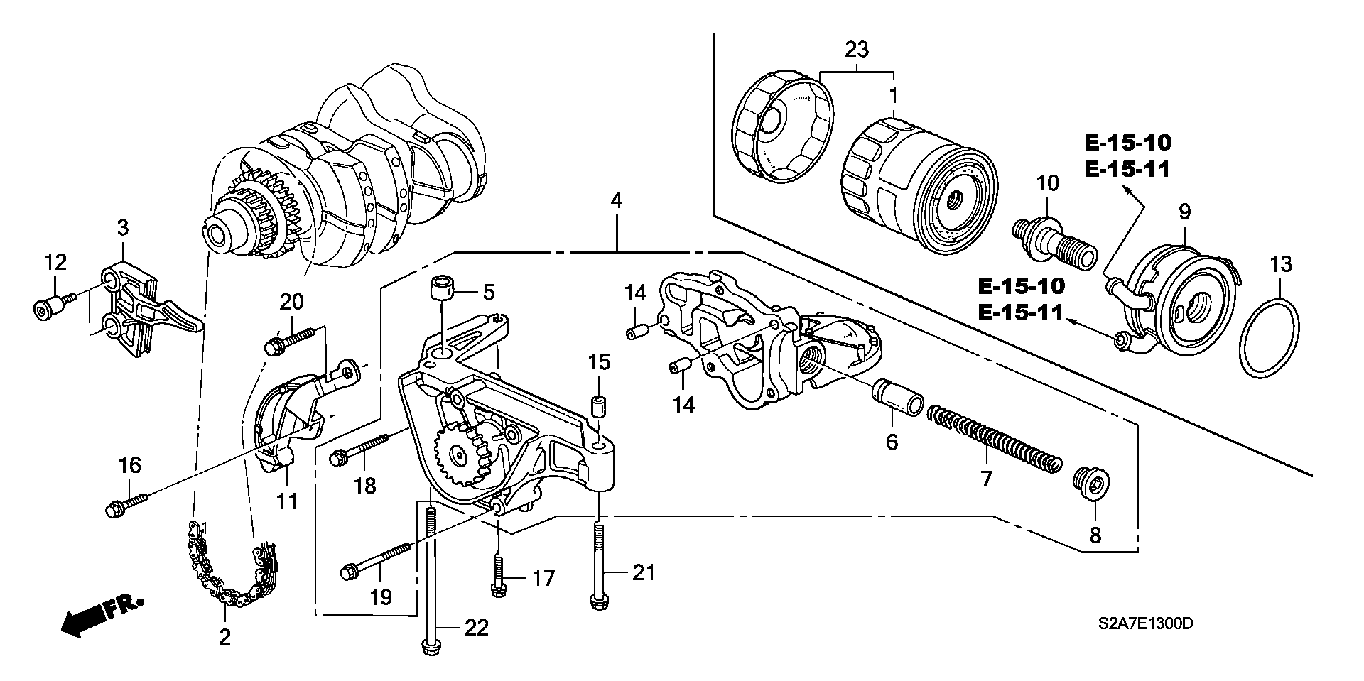 ACURA 15400-PCX-004 - Olejový filter parts5.com