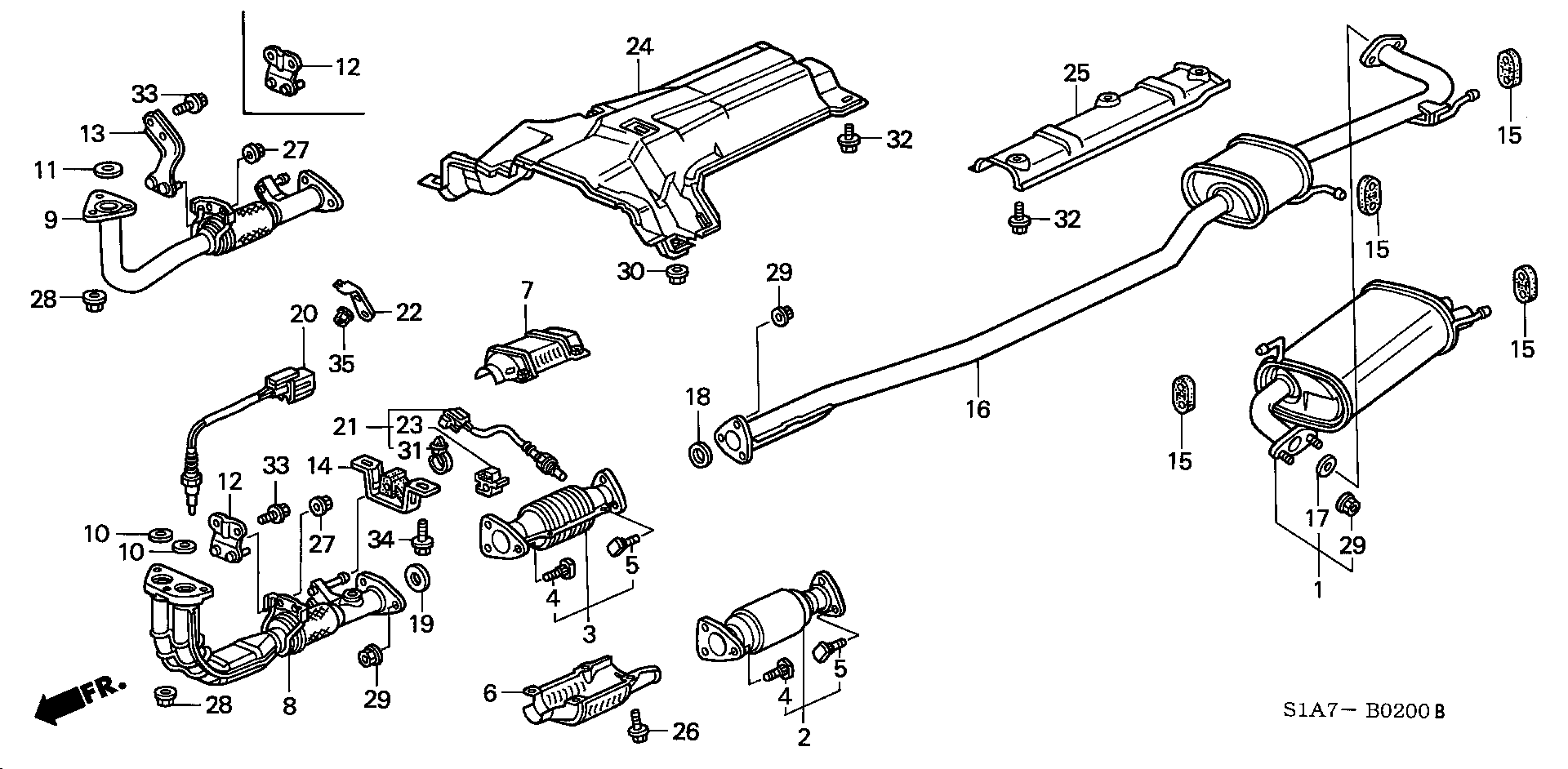 Honda 36531PDAE02 - Lambda Sensor parts5.com