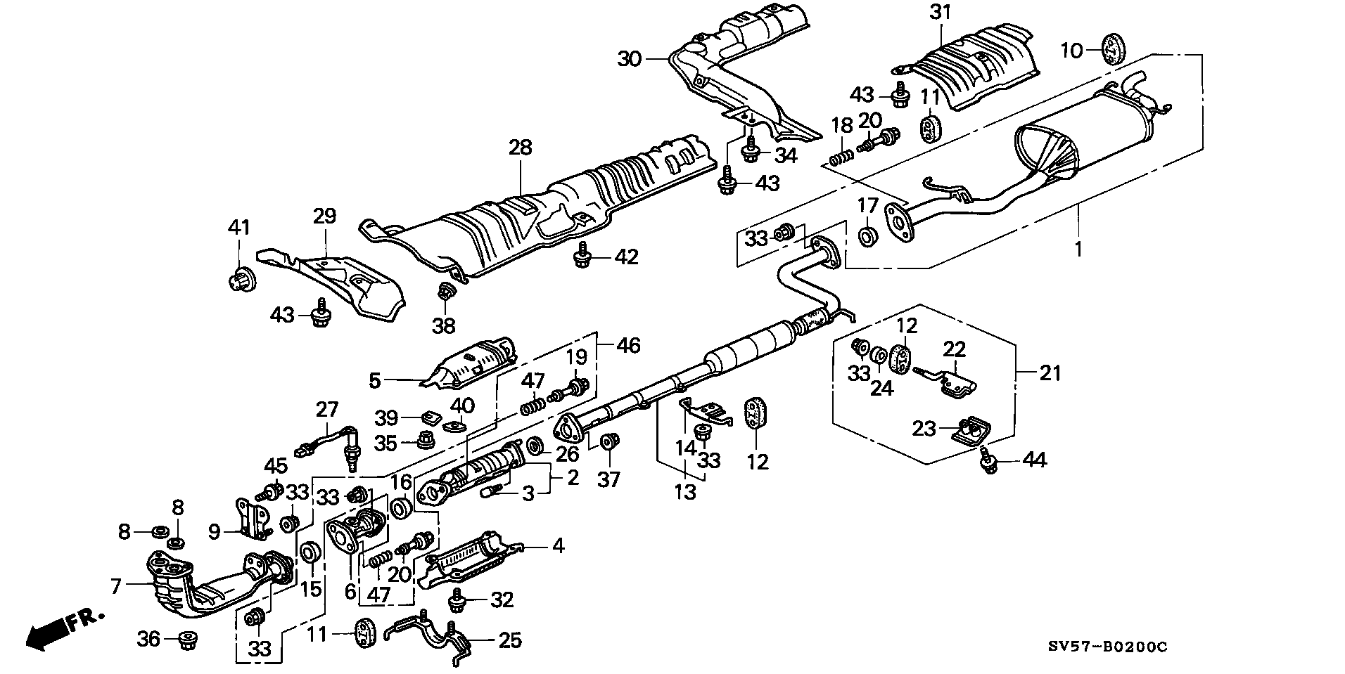 Honda 36531-P0AA01 - Sonda Lambda parts5.com