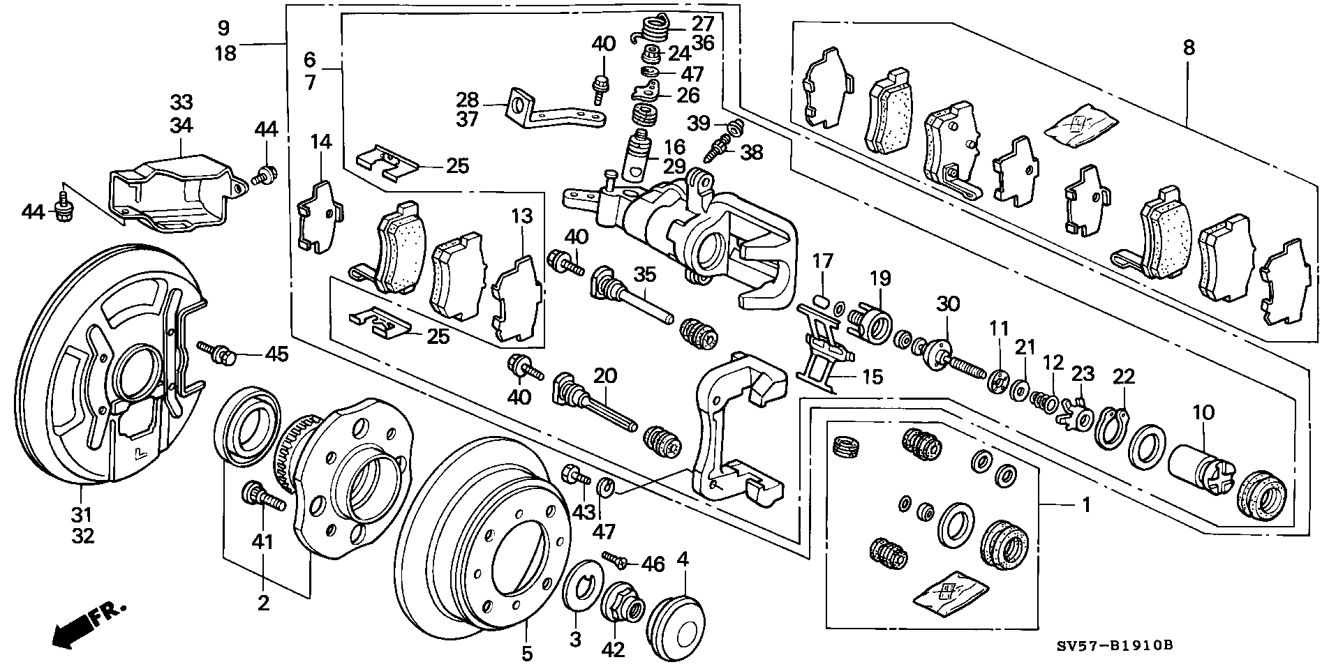 Honda 90113-SM1-005 - Rattapoldid parts5.com