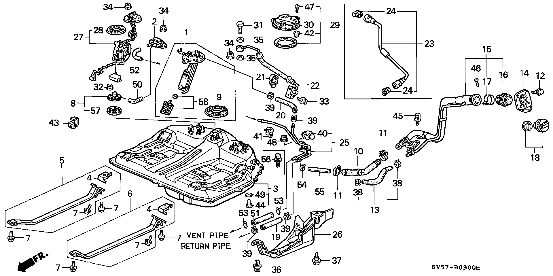 Honda 17040SV1A31 - Αντλία καυσίμου parts5.com