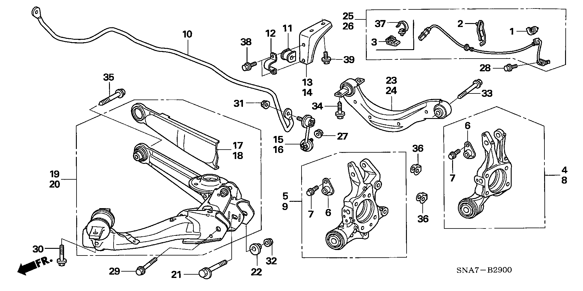 MAZDA 52320-SNA-A01 - Rod / Strut, stabiliser parts5.com