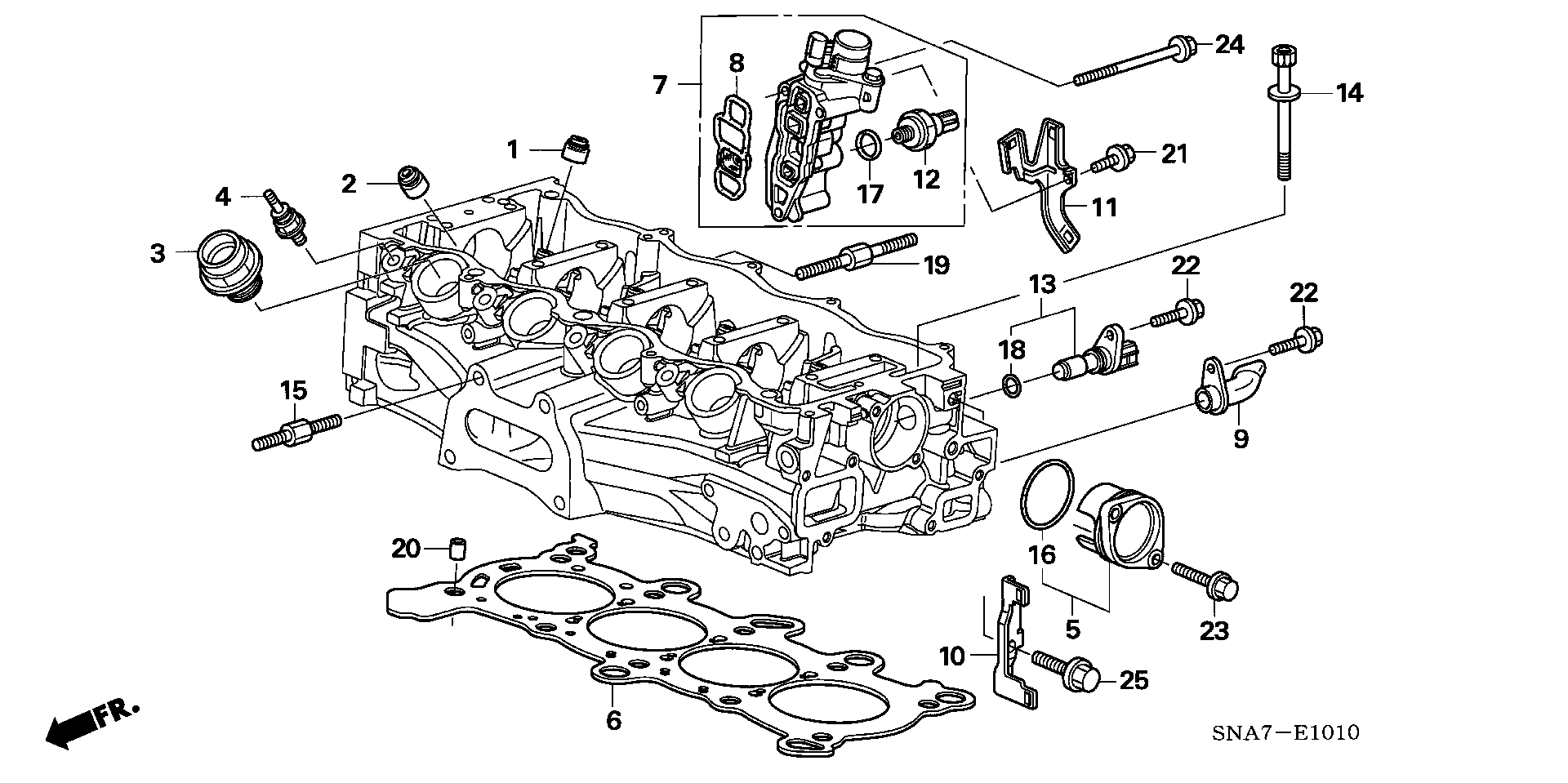 Honda 12211-PZ1-003 - Rõngastihend,klapisäär parts5.com