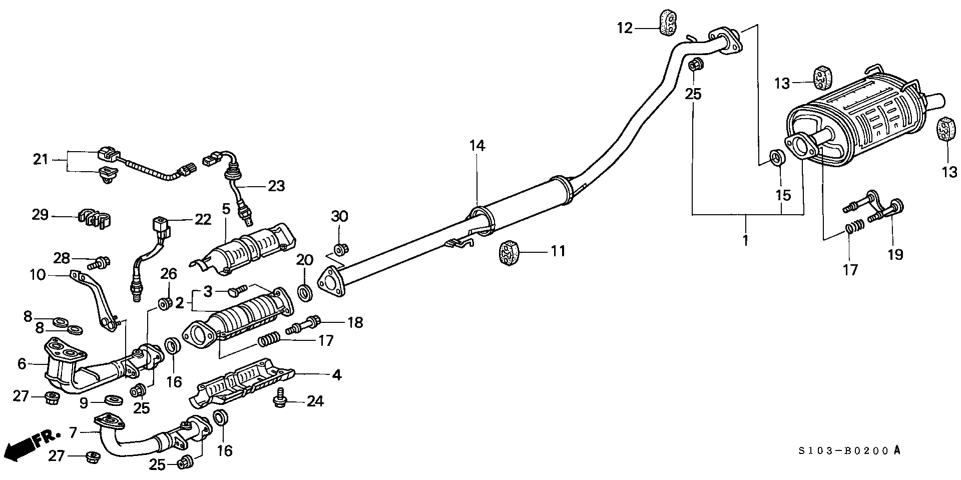 Honda 36532P3FA11 - Lambda-sonda parts5.com