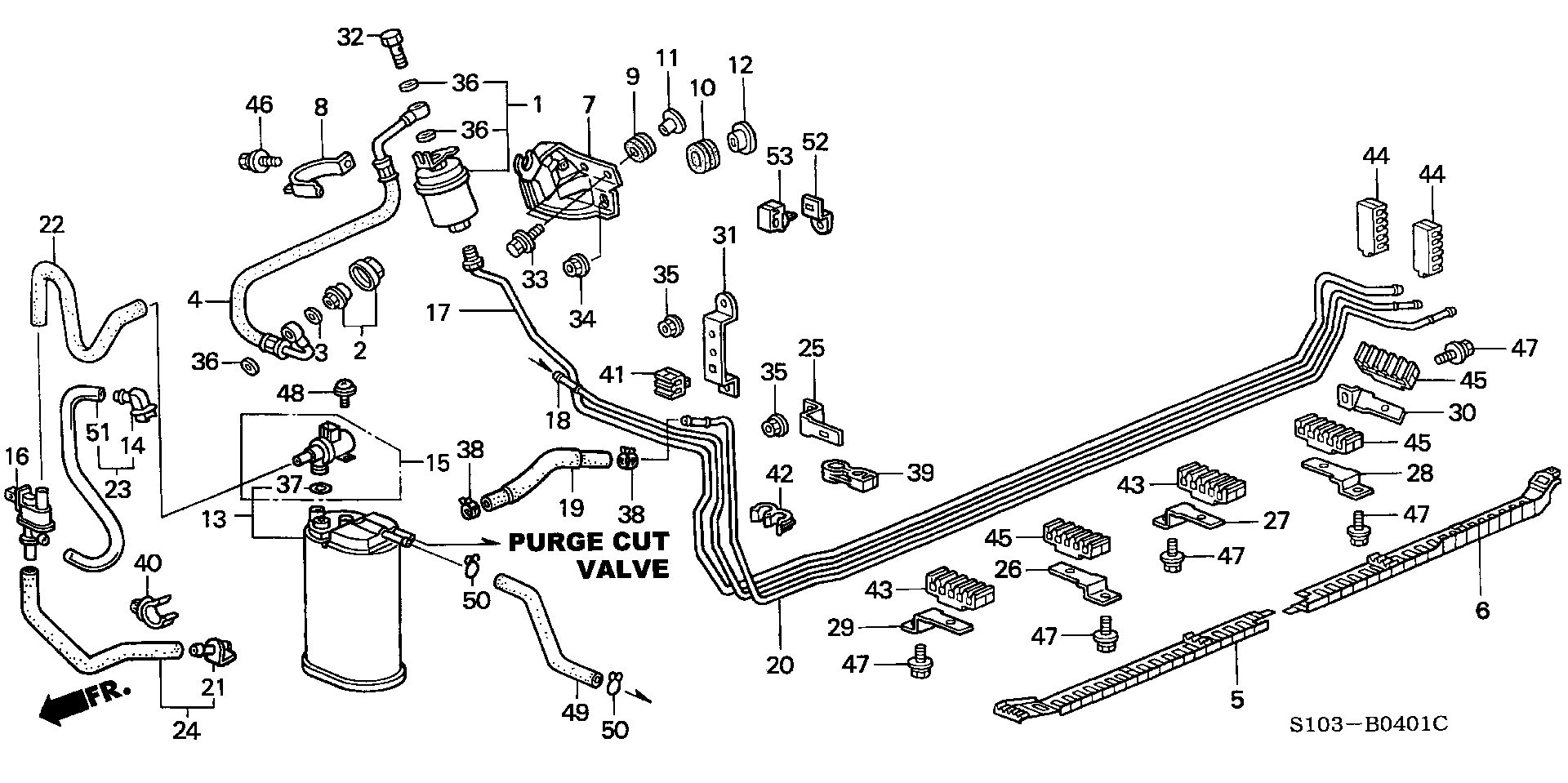 Honda 16010-ST5-933 - Yakıt filtresi parts5.com