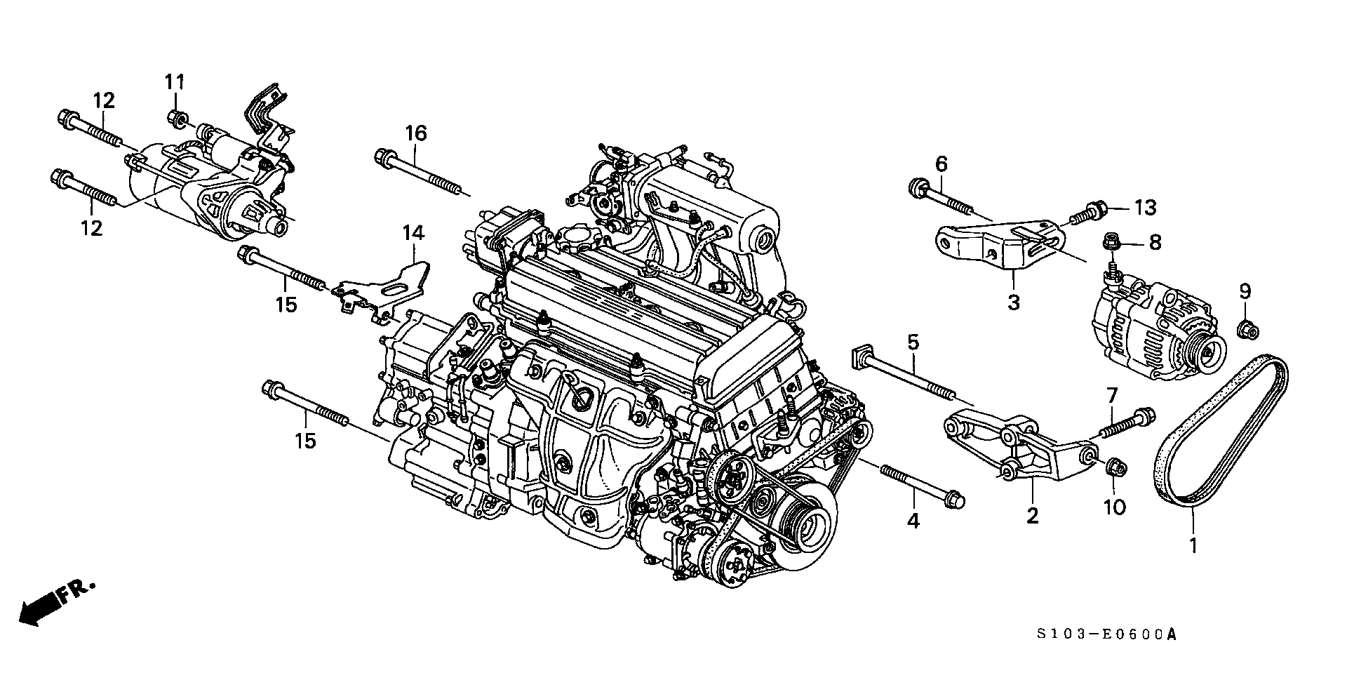 Honda 31110-P3F-004 - Correa trapecial poli V parts5.com