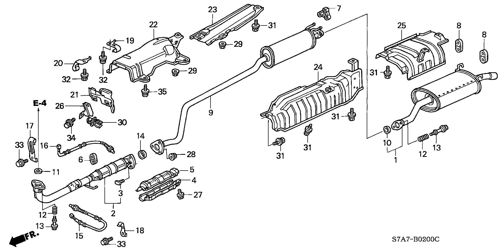 Honda 36532PSA004 - Sonde lambda parts5.com