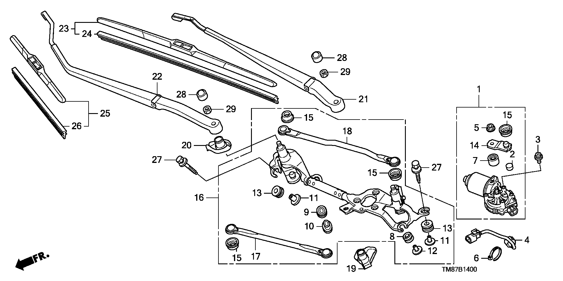 Honda 76622-SMA-004 - Lamela stergator parts5.com