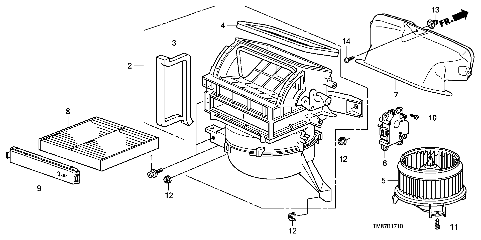 Honda 80291-TF0-E01 - Filtro, aire habitáculo parts5.com