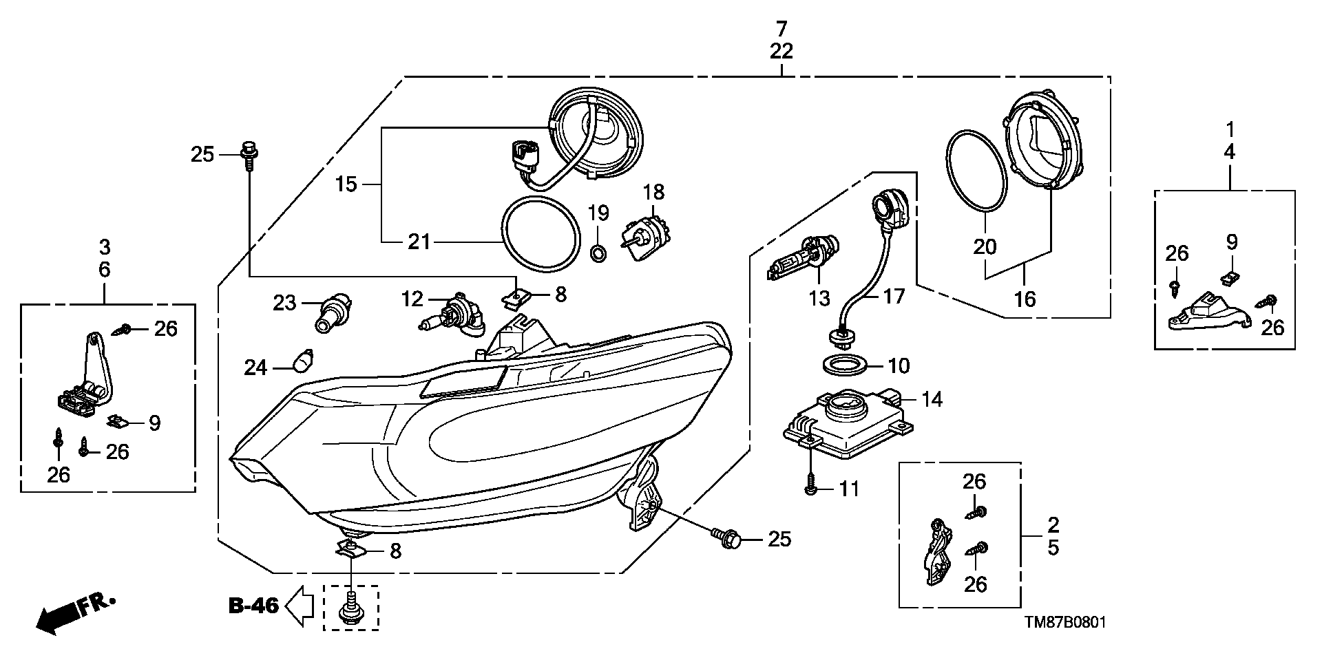 Honda 33119TA0003 - Управляващ блок, осветителна система parts5.com