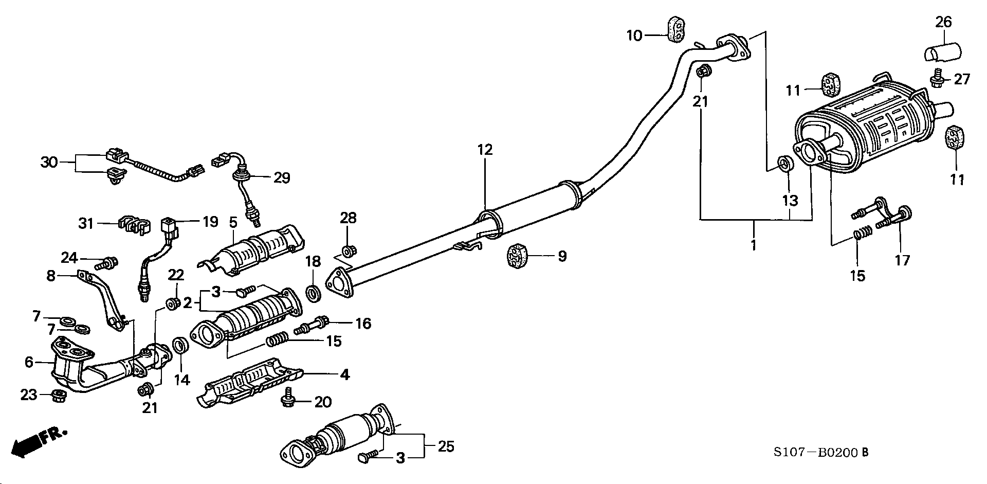 Honda 36531-P3F-G01 - Lambda sonda parts5.com