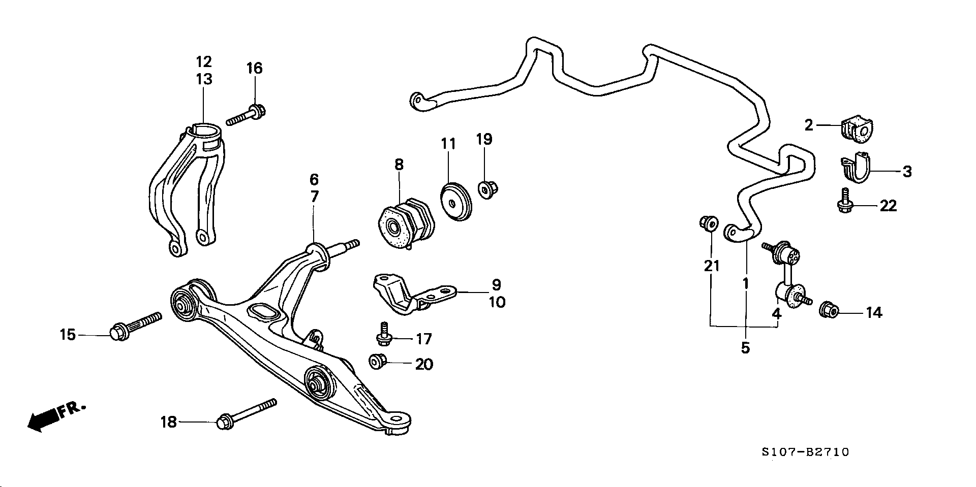 Honda 51320-S04-003 - Drążek / wspornik, stabilizator parts5.com