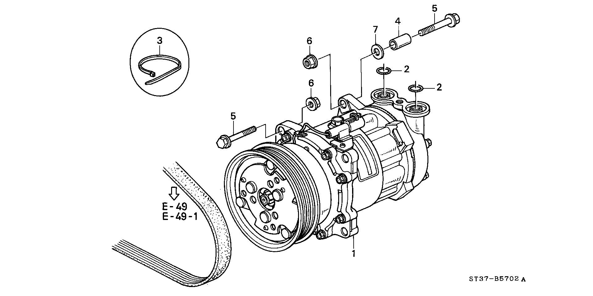 Honda 38800P9ME30 - Compresseur, climatisation parts5.com