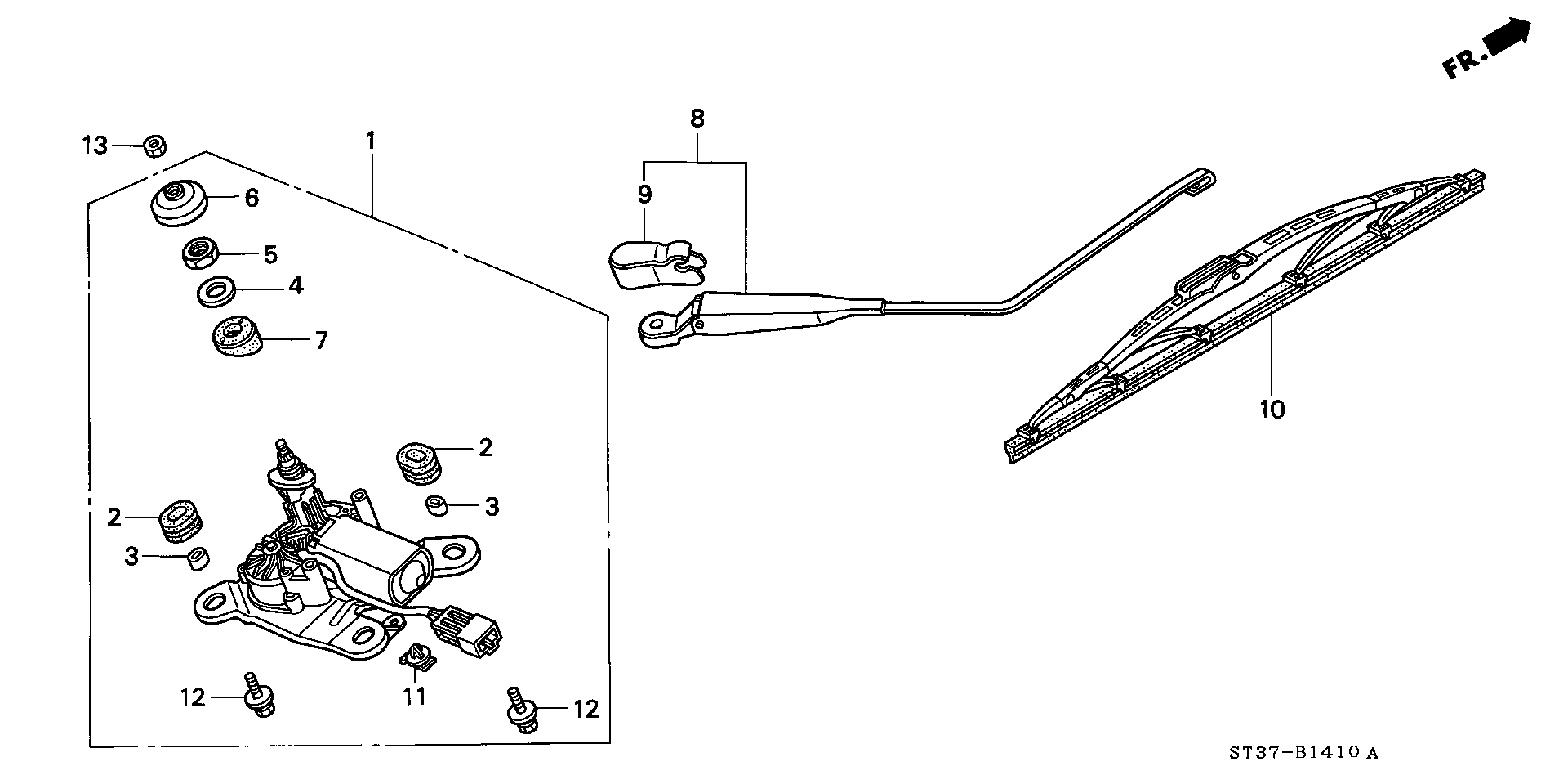 Honda 76730ST3E11 - Silecek süpürgesi parts5.com