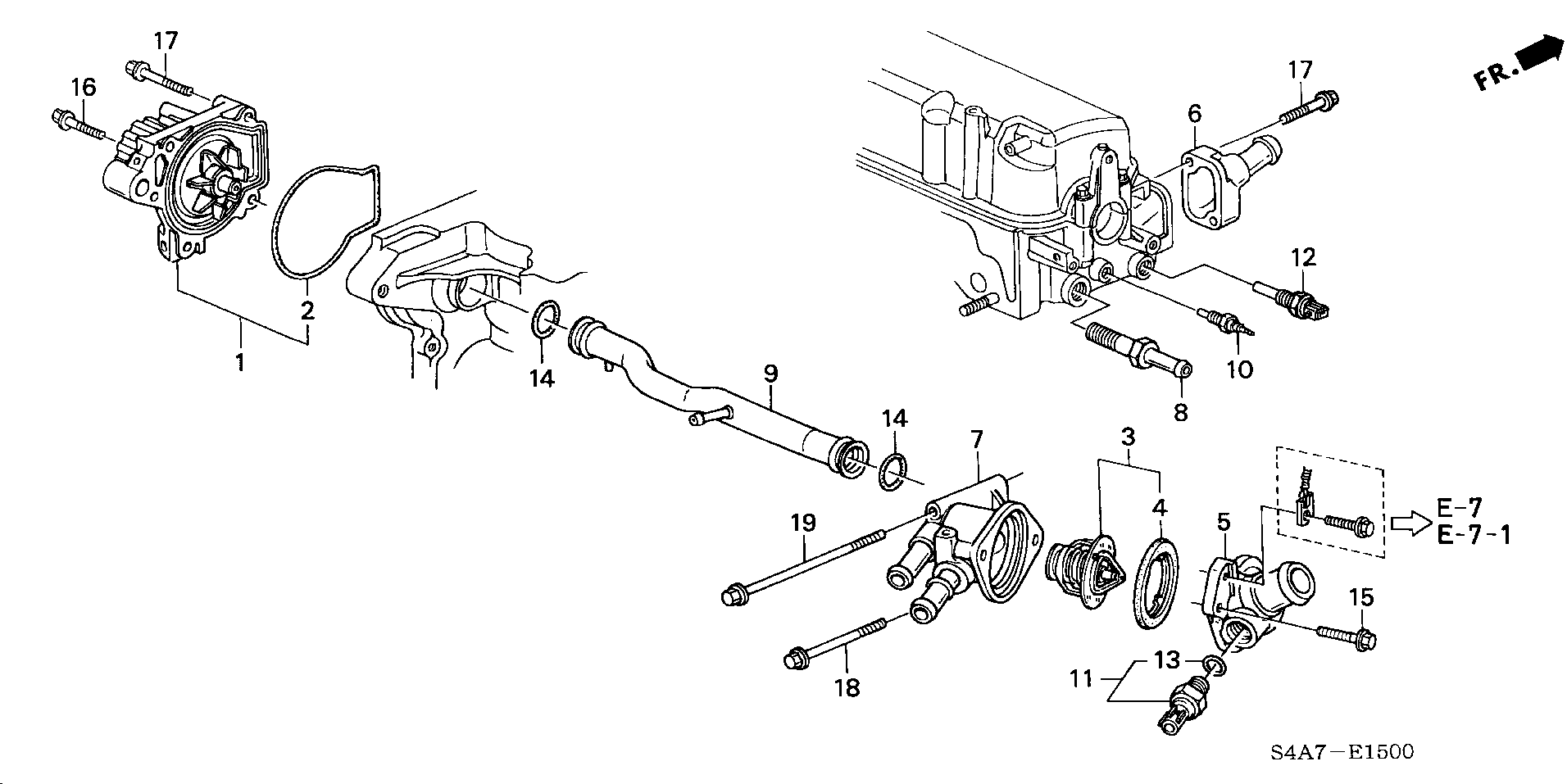 Honda 37870-PDF-E01 - Soğutucu akışkan sıcaklık sensörü parts5.com