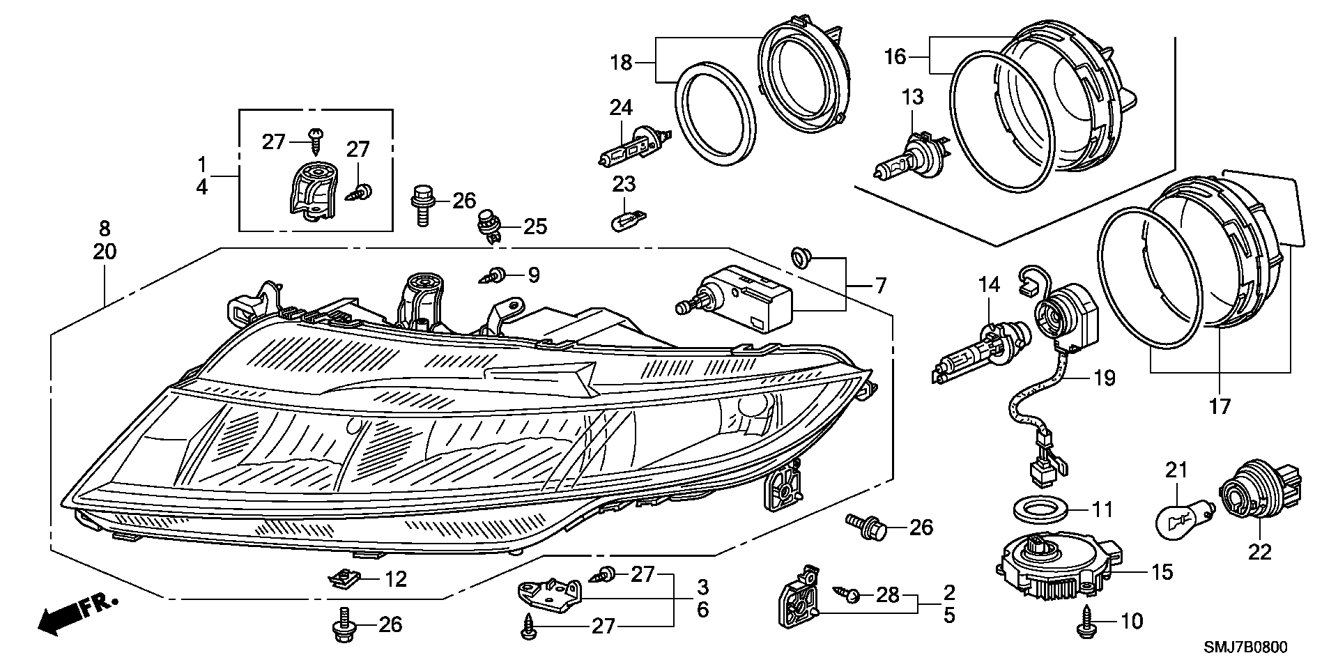 Honda 34901-S6D-G01 - Žarulja, osvjetljenje instrumenata parts5.com