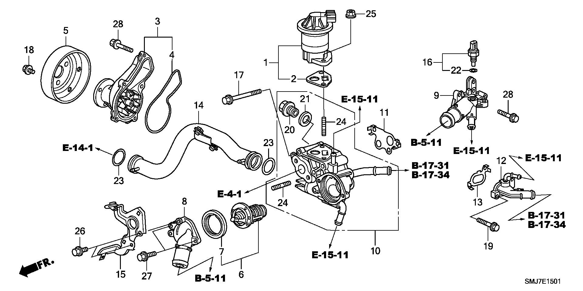 HONDA (DONGFENG) 19200-RNA-A02 - Pumpa za vodu parts5.com