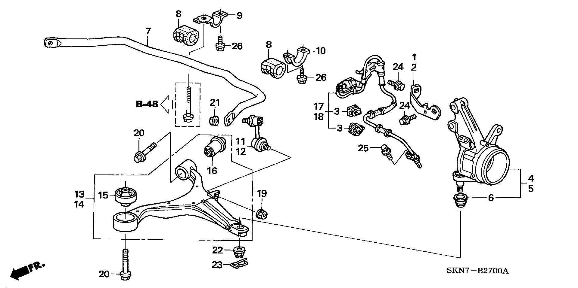 Honda 51391-S7A-801 - Puks parts5.com