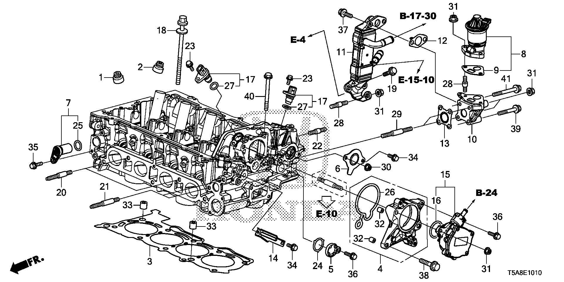 Honda 12210-PZ1-003 - Rõngastihend,klapisäär parts5.com