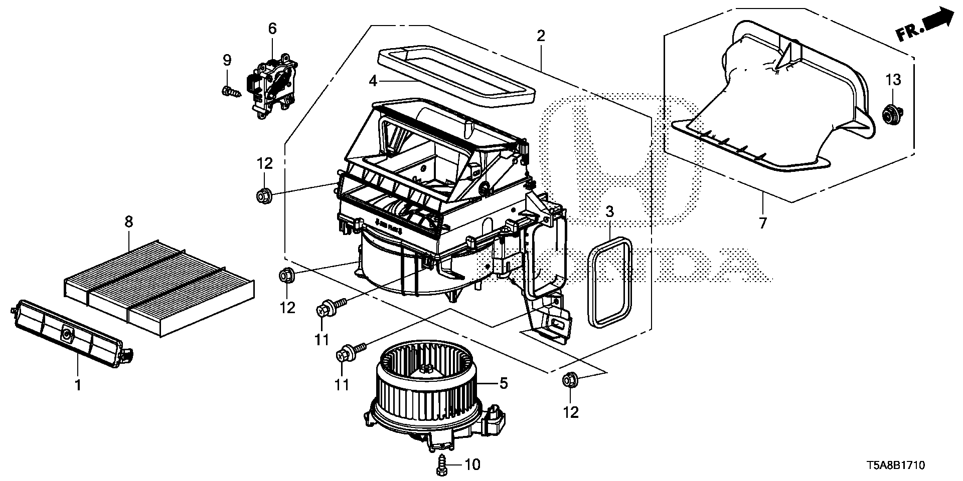 Honda 80292TG0Q01 - Filtro, aire habitáculo parts5.com