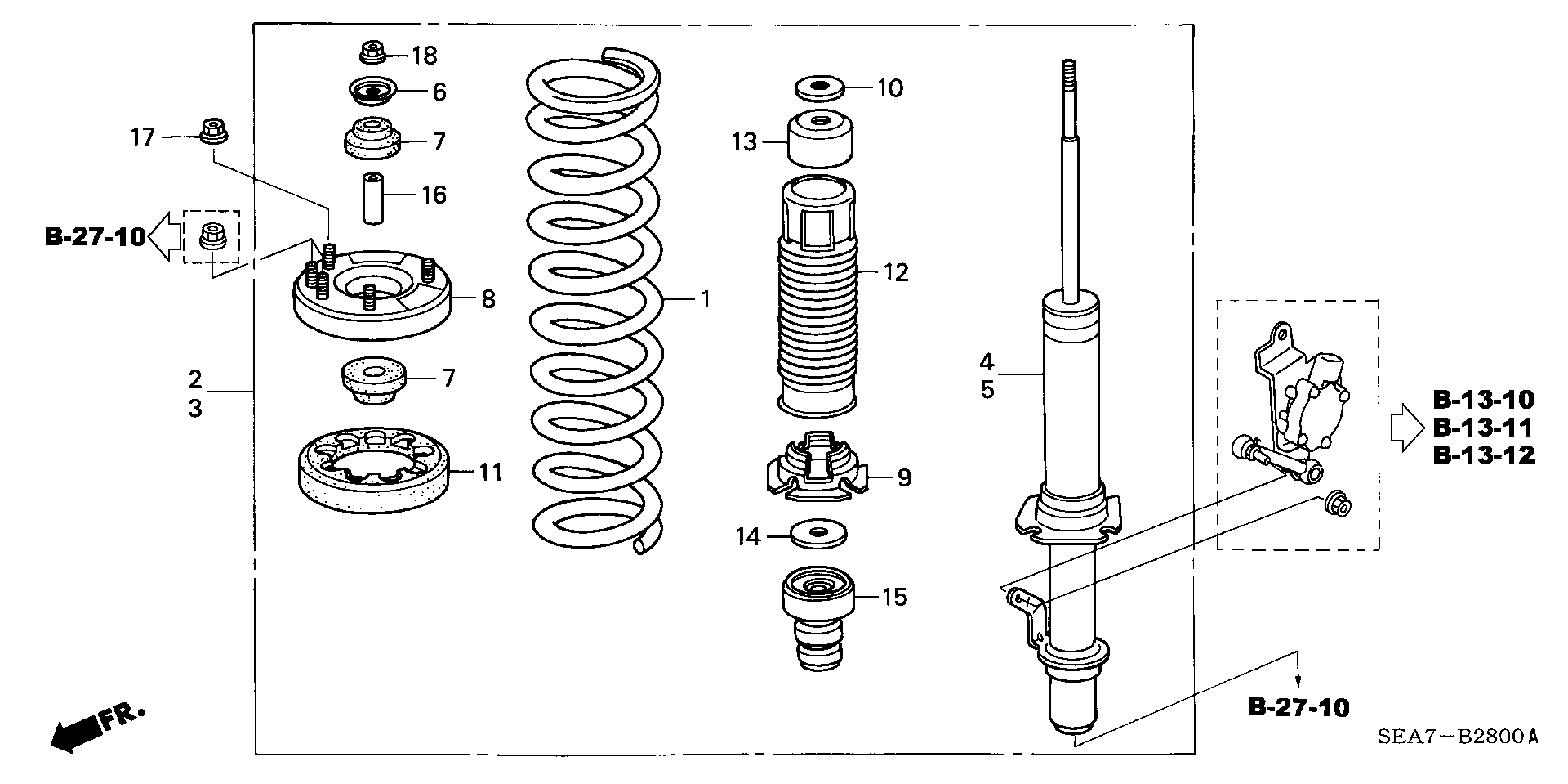 Honda 51631-SL0-003 - Jousijalan tukilaakeri parts5.com