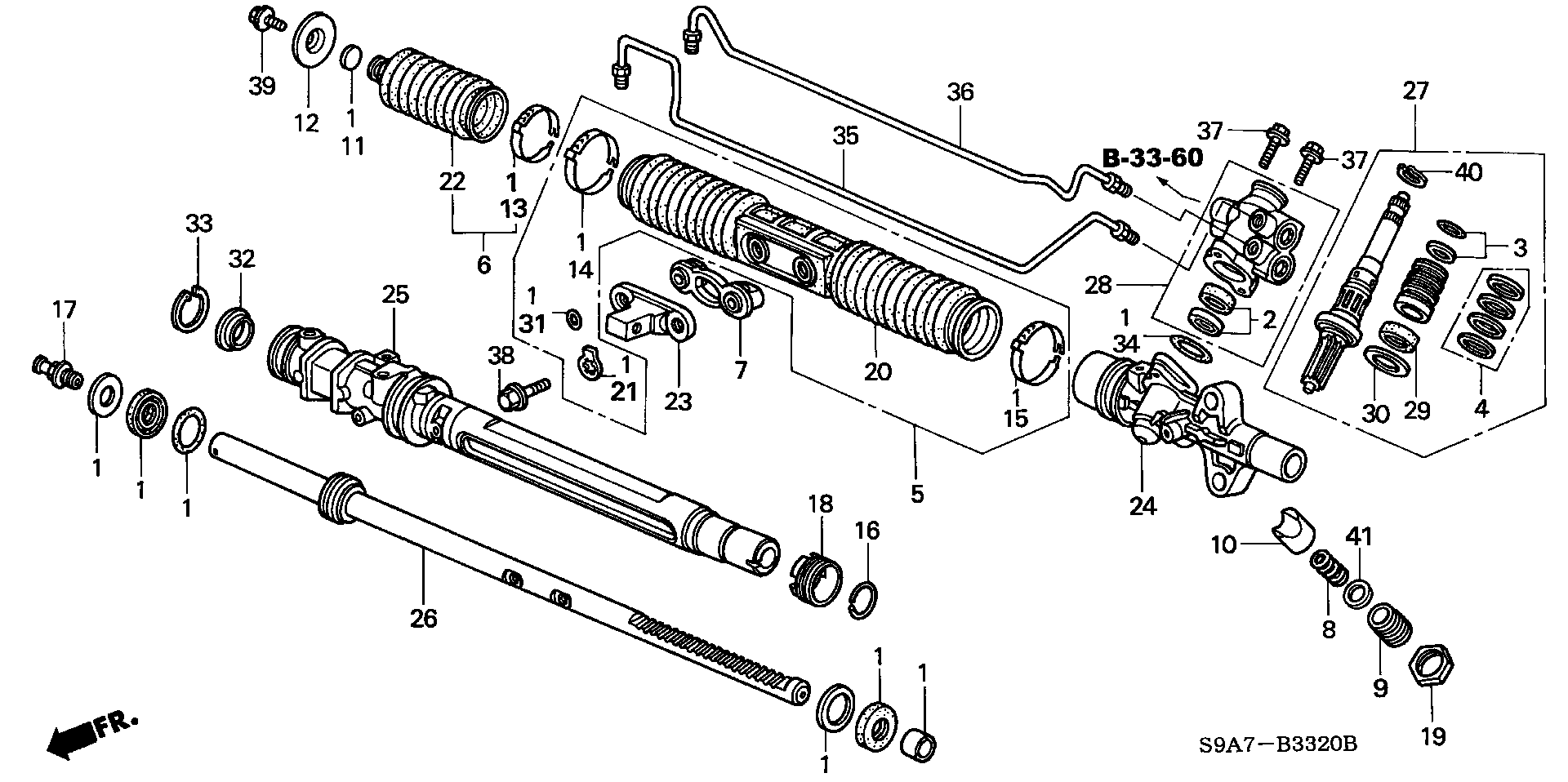 Honda 06531-S9A-003 - Engranaje de dirección parts5.com