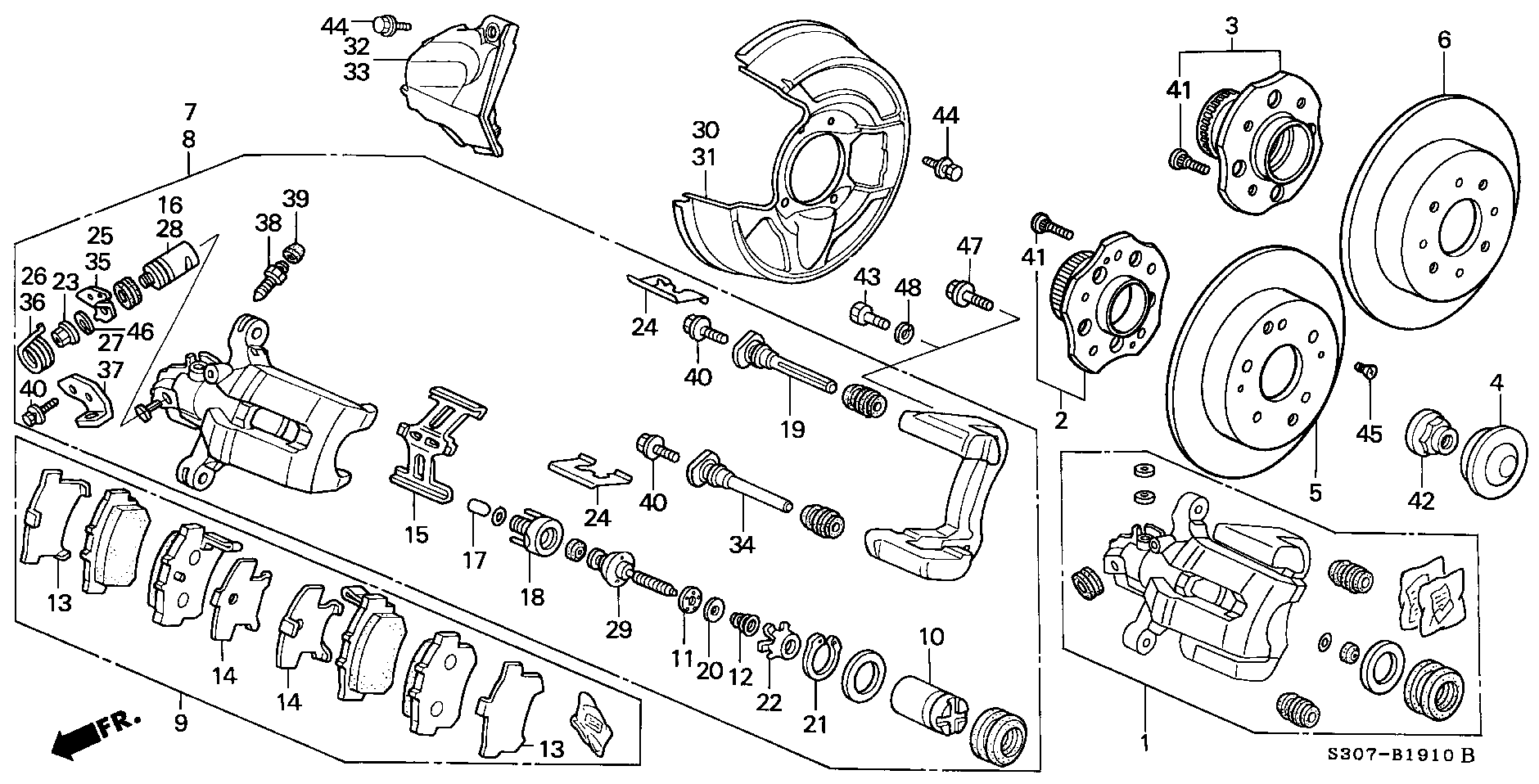 Honda 43018SS0000 - Pidurisadul parts5.com