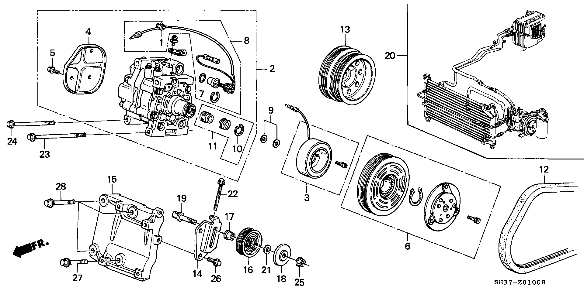 MAZDA 38920 PM3 003 - Kanallı V kayışı parts5.com