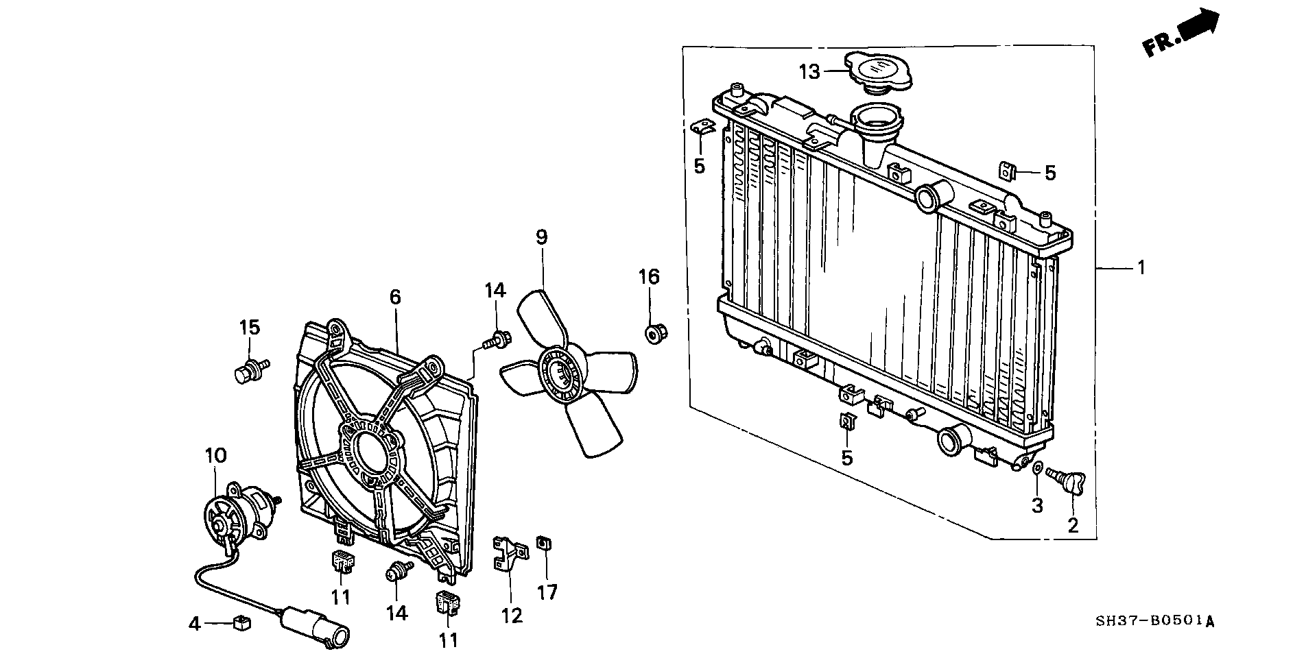 TOYOTA 19045PM3003 - Tapa, radiador parts5.com