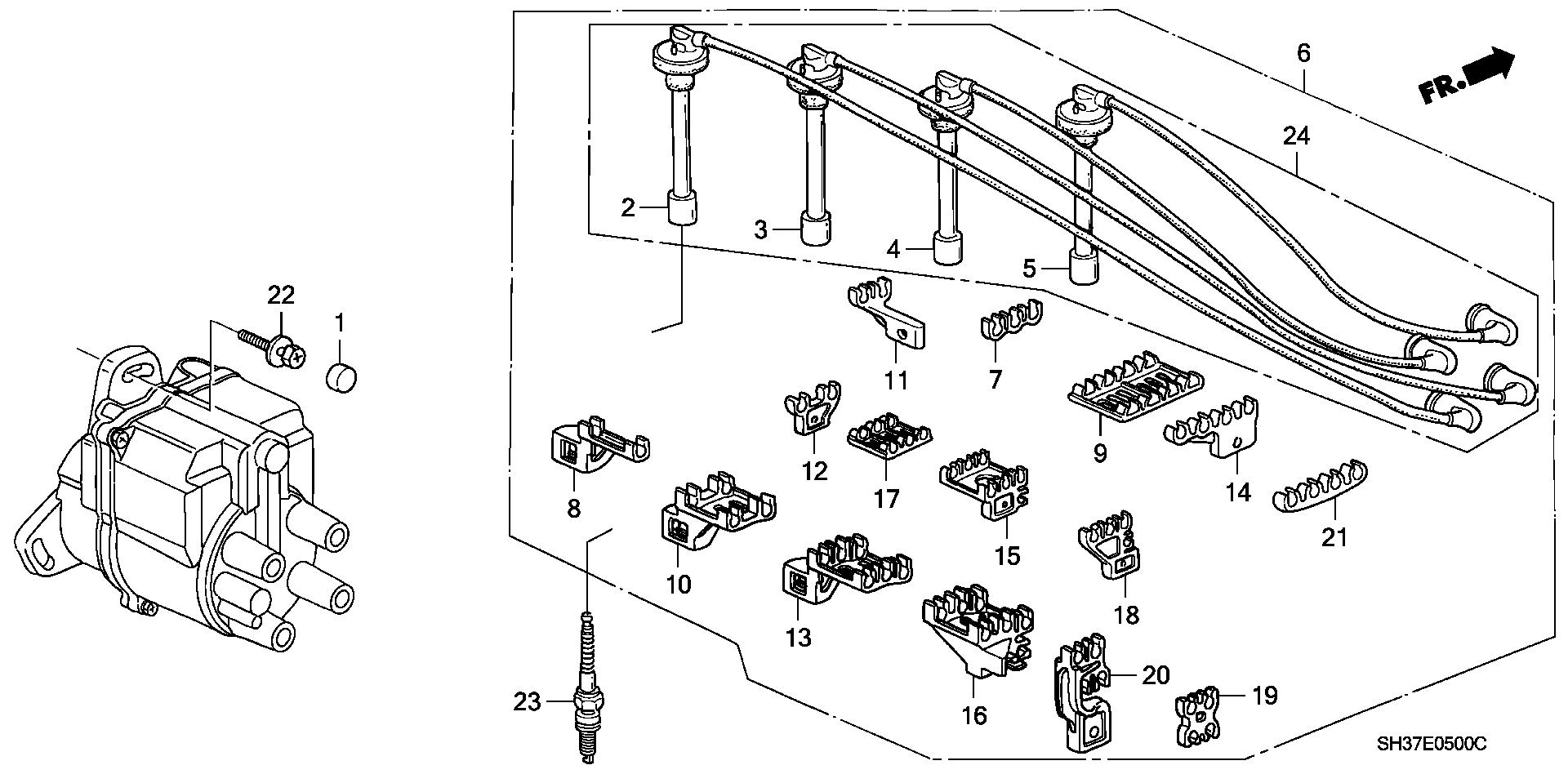 Honda 98079-56148 - Vzigalna svecka parts5.com