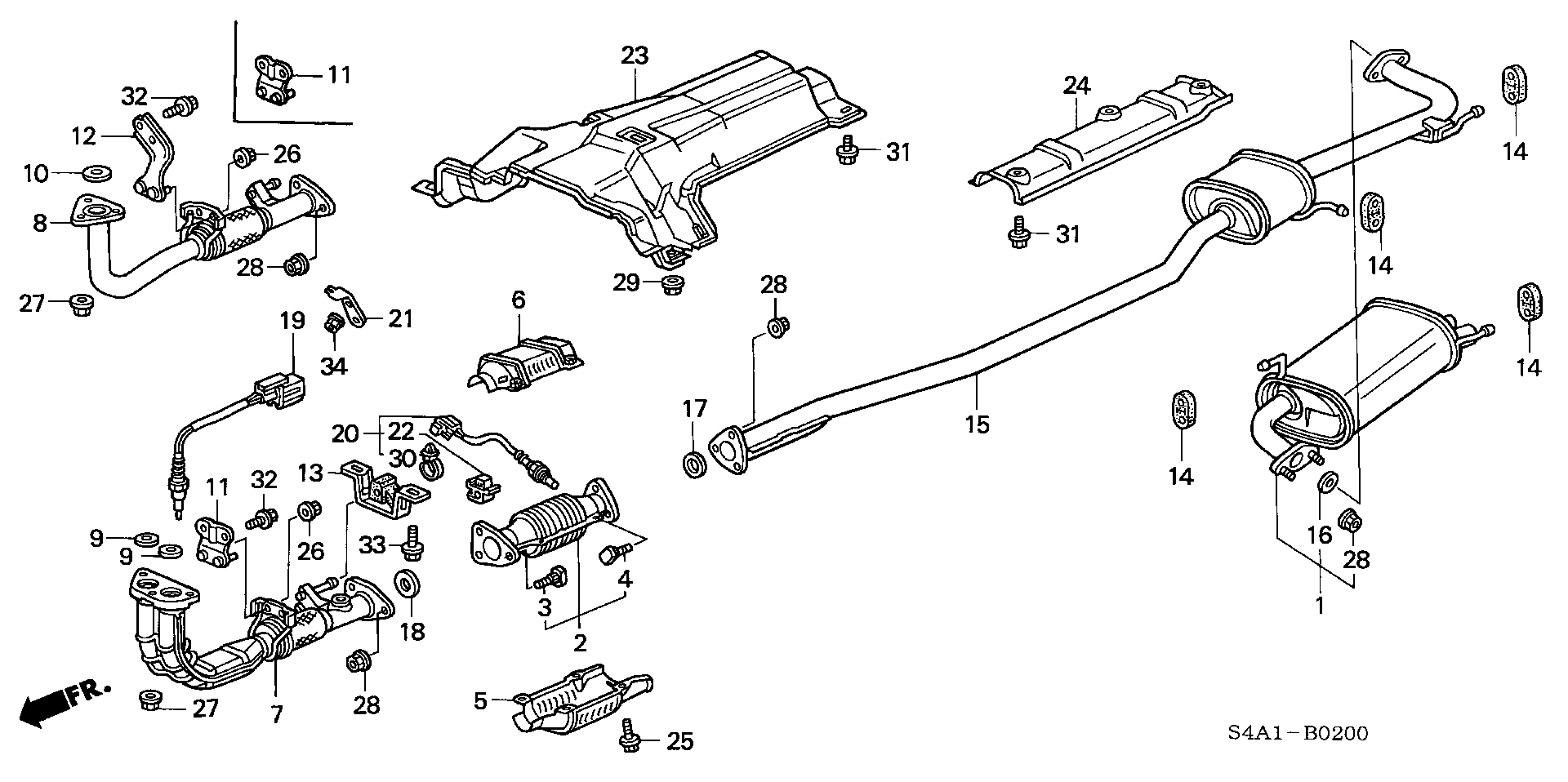 Honda 36532 PDE E02 - Lambda sensörü parts5.com