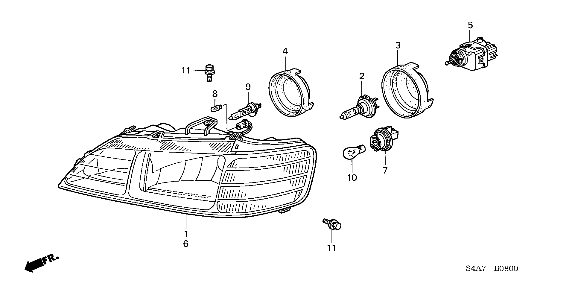 Honda 34351-SN7-G00 - Bulb, instrument lighting parts5.com